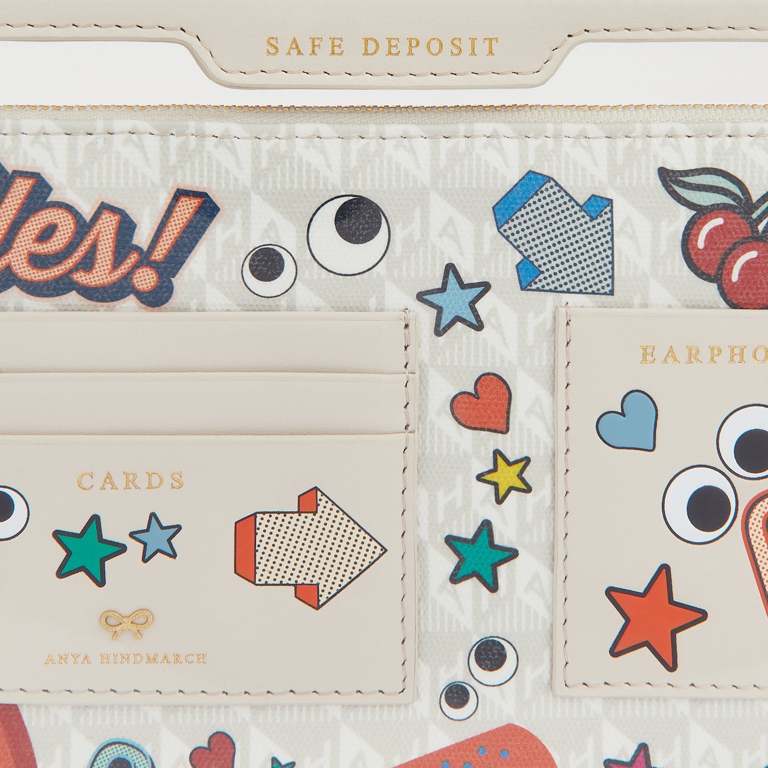 All Over Stickers Safe Deposit Case | Anya Hindmarch EU