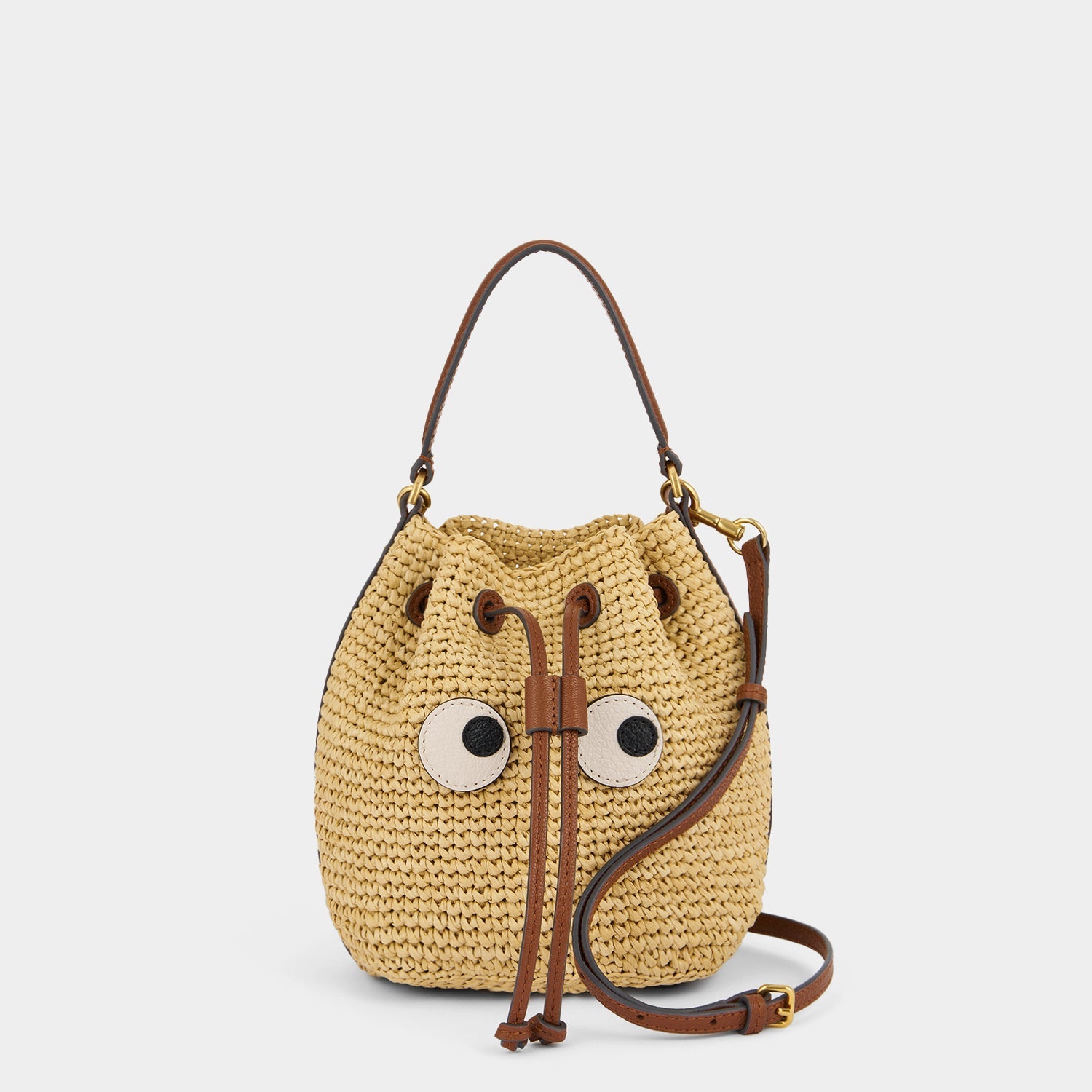 Raffia Eyes Drawstring Cross-body | Anya Hindmarch EU