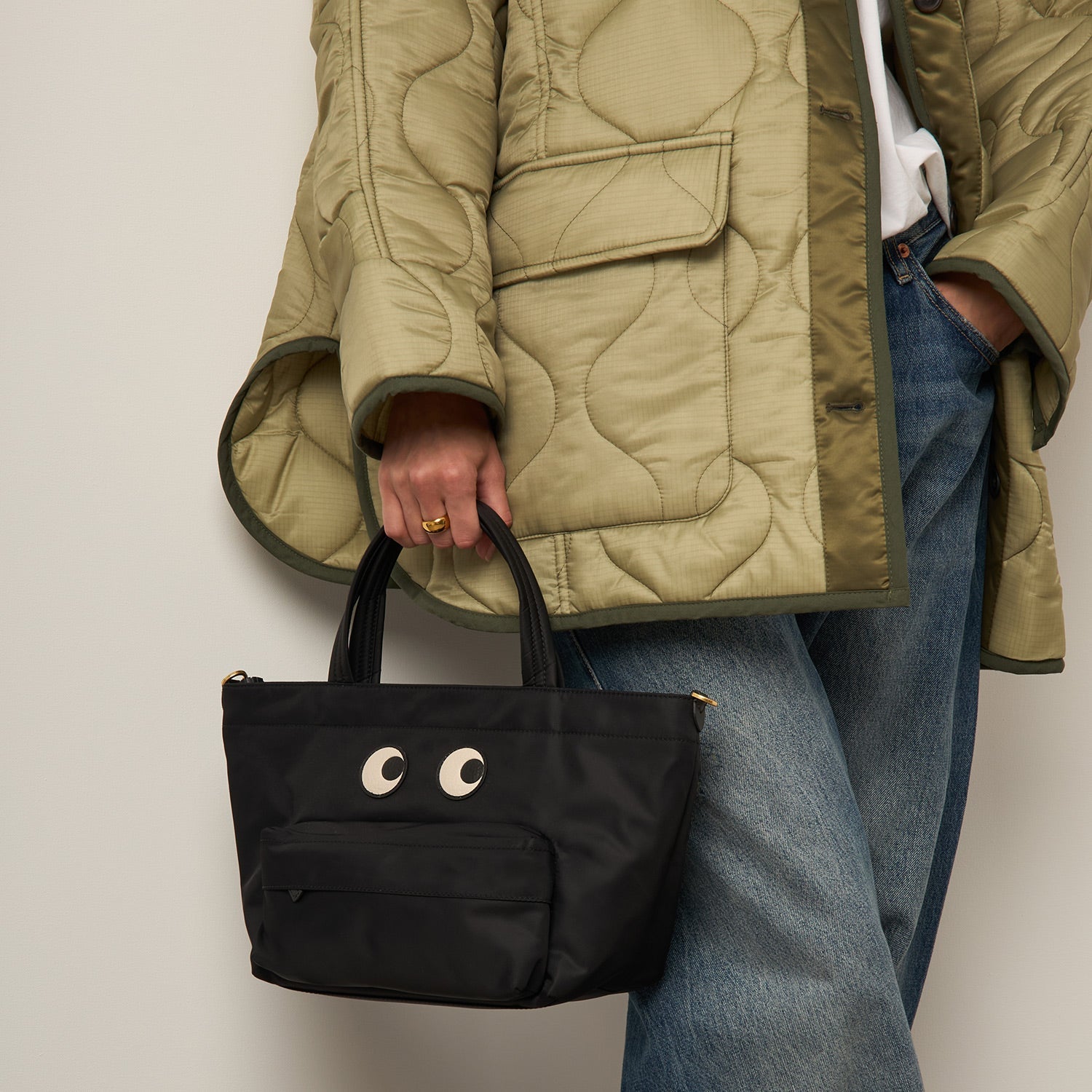 E/W Eyes Mini Cross-body Tote | Anya Hindmarch EU