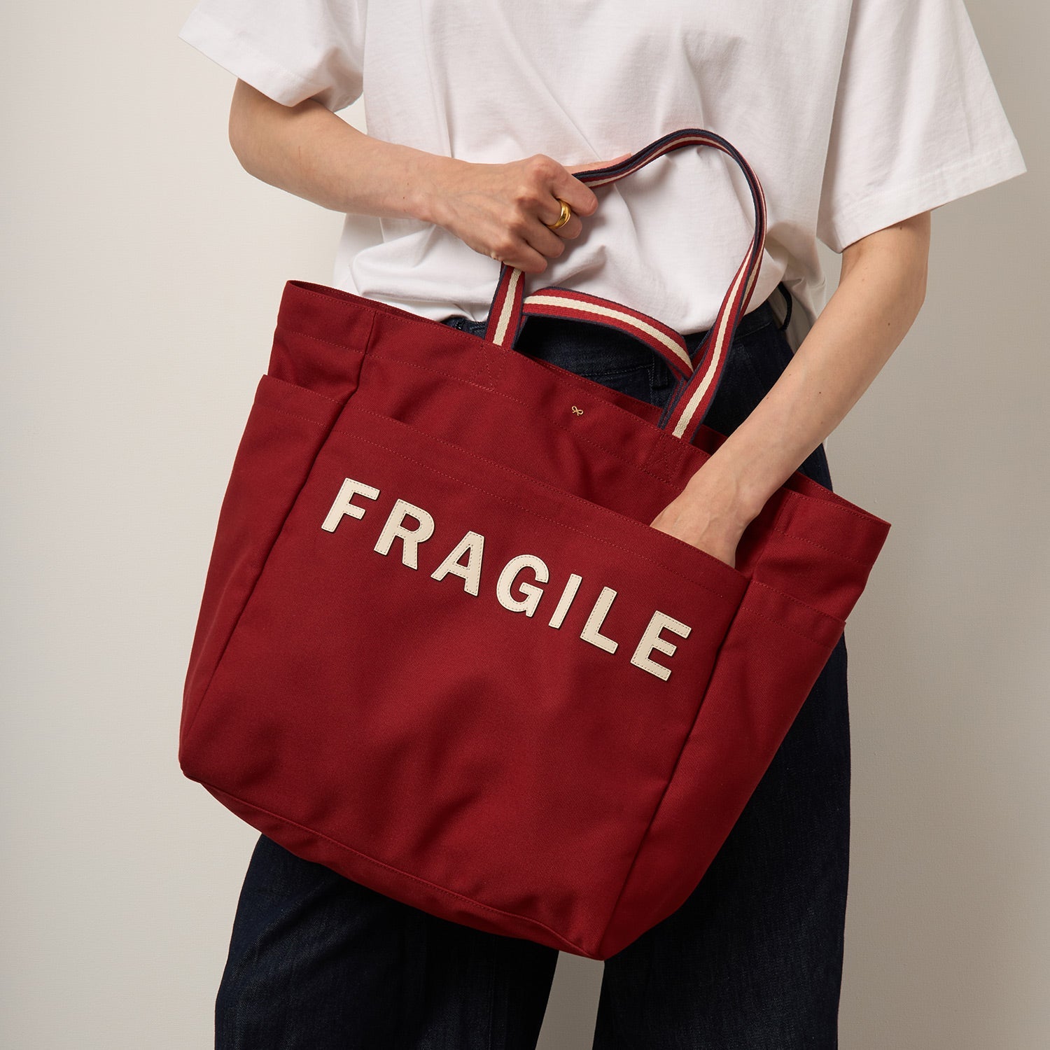 Fragile Household Tote -

          
            Recycled Canvas in Vampire -
          

          Anya Hindmarch EU
