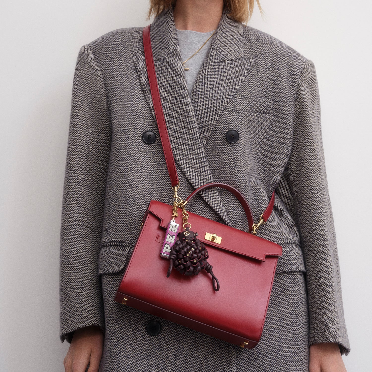 Mortimer Top Handle -

          
            Calf Leather in Vampire -
          

          Anya Hindmarch EU
