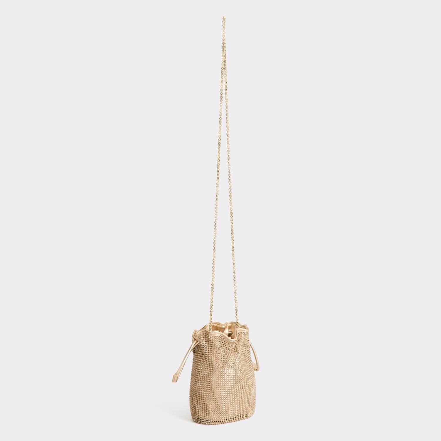 Eyes Crystal Drawstring Pouch -

          
            Crystal Mesh in Gold -
          

          Anya Hindmarch EU

