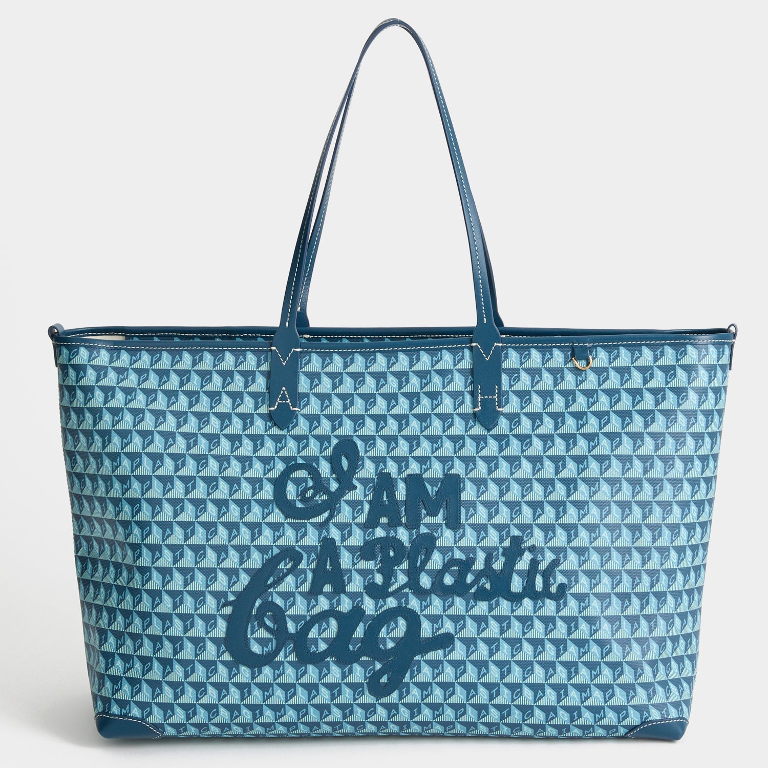 I Am A Plastic Bag Zipped Tote -

          
            Canvas in Dark Petrol -
          

          Anya Hindmarch EU
