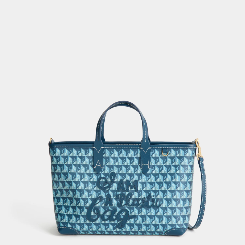 I Am A Plastic Bag XS Tote -

          
            Canvas in Petrol Blue -
          

          Anya Hindmarch EU
