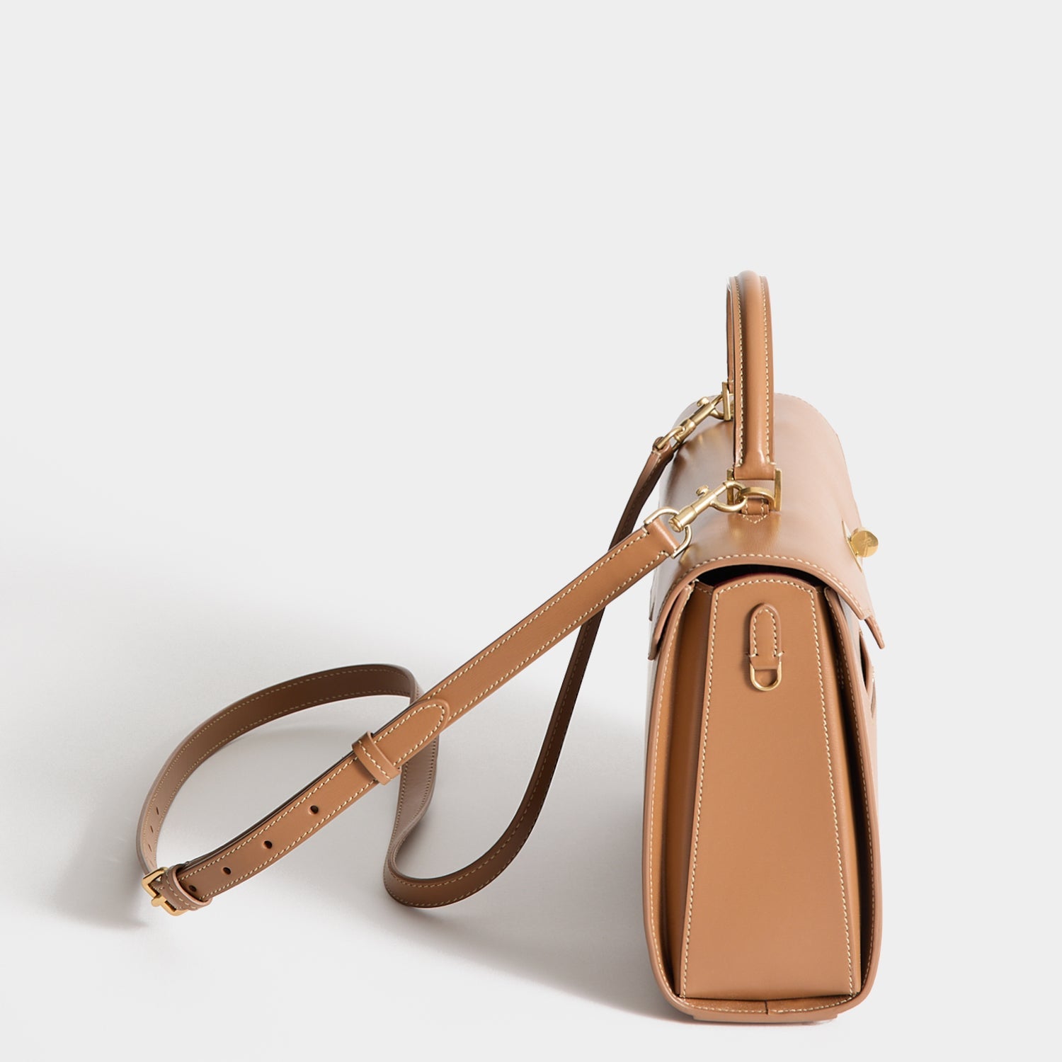 Mortimer Top Handle -

          
            Calf Leather in Pecan -
          

          Anya Hindmarch EU
