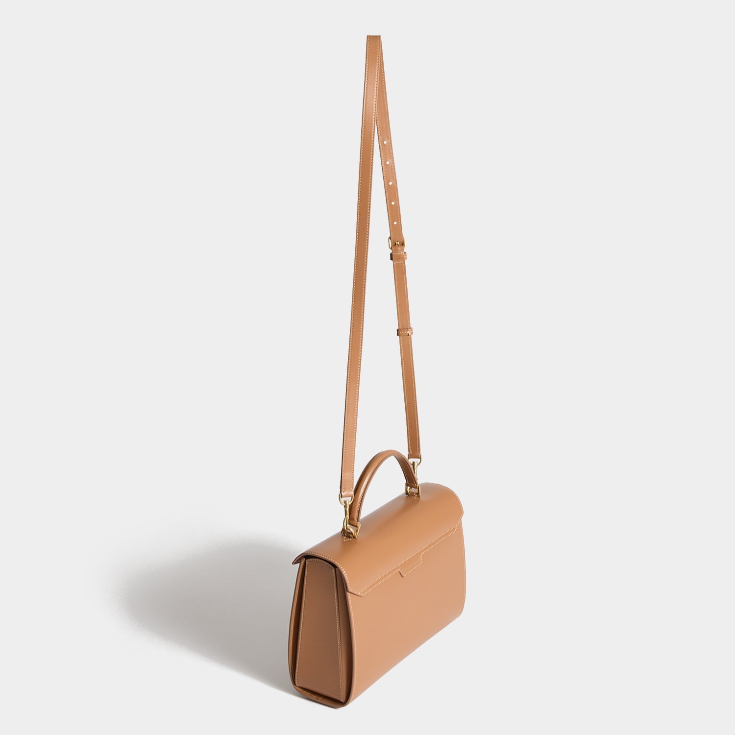 Mortimer Top Handle -

          
            Calf Leather in Pecan -
          

          Anya Hindmarch EU
