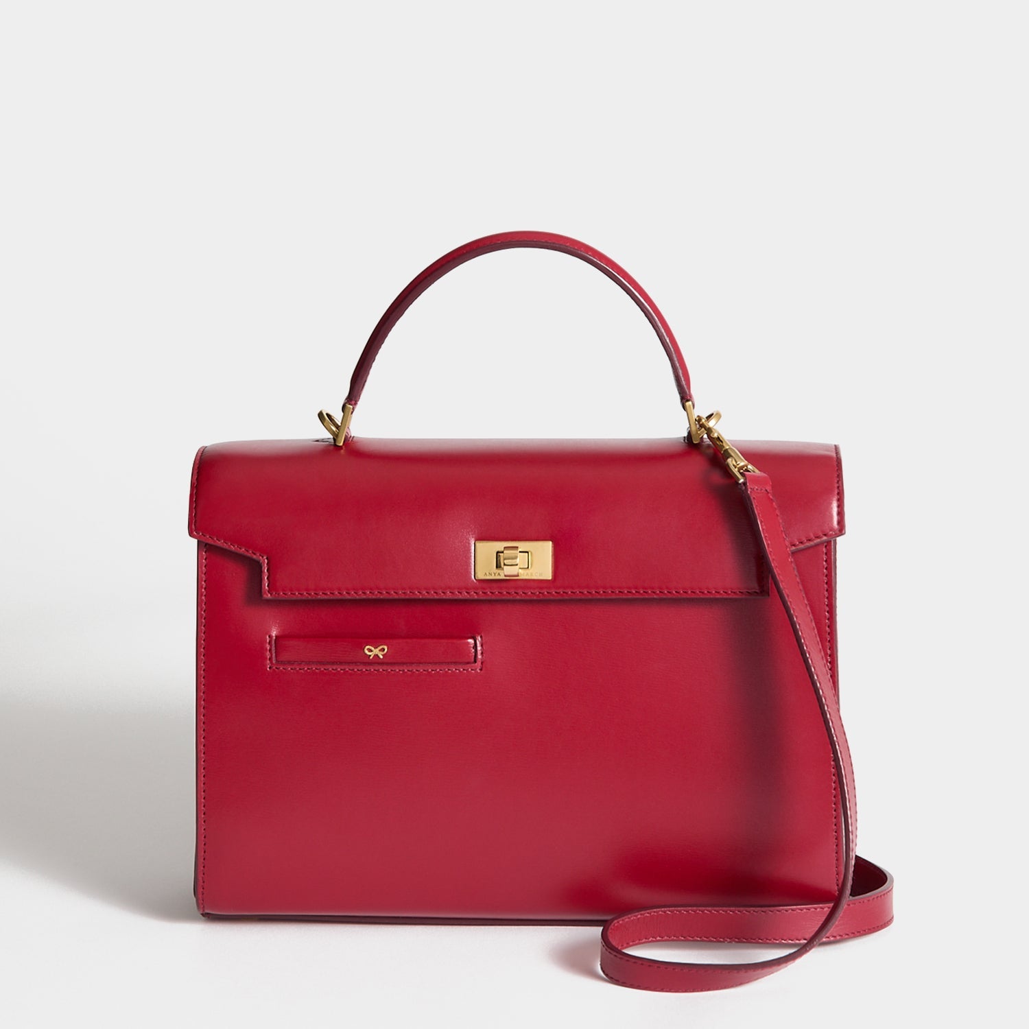 Mortimer Top Handle -

          
            Calf Leather in Vampire -
          

          Anya Hindmarch EU
