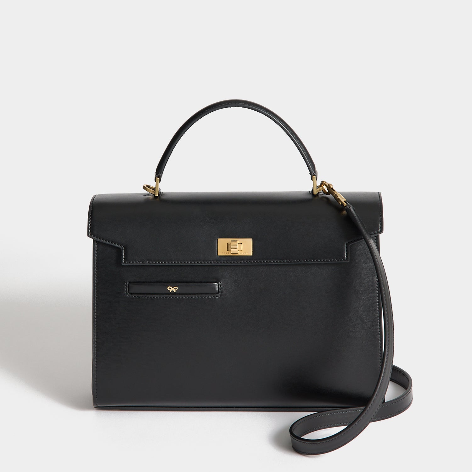 Mortimer Top Handle -

          
            Calf Leather in Black -
          

          Anya Hindmarch EU
