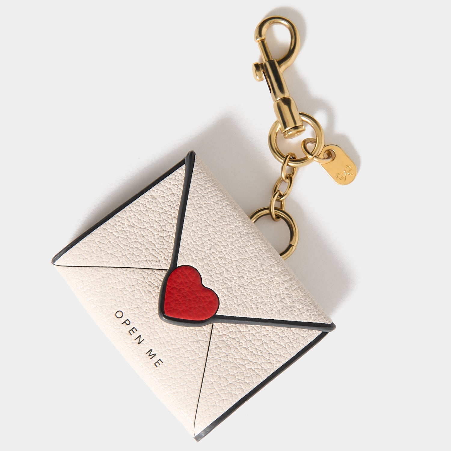 I Love You Charm -

          
            Capra Leather in Chalk white -
          

          Anya Hindmarch EU
