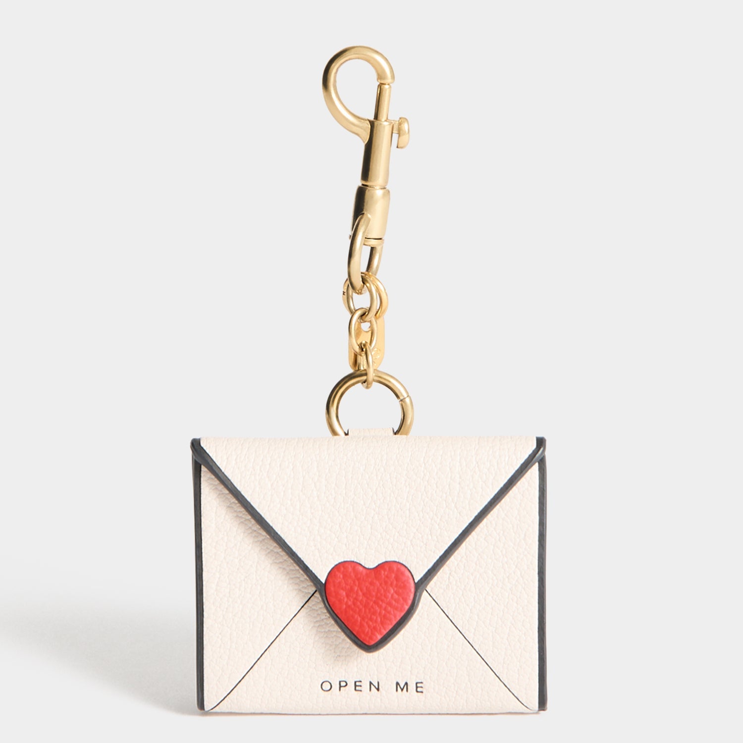 I Love You Charm -

          
            Capra Leather in Chalk white -
          

          Anya Hindmarch EU
