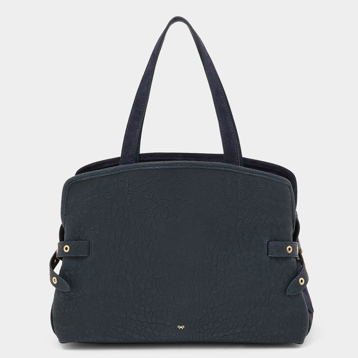 Wilson Eyelet Shoulder Bag -

          
            Suede Leather in Marine Blue -
          

          Anya Hindmarch EU
