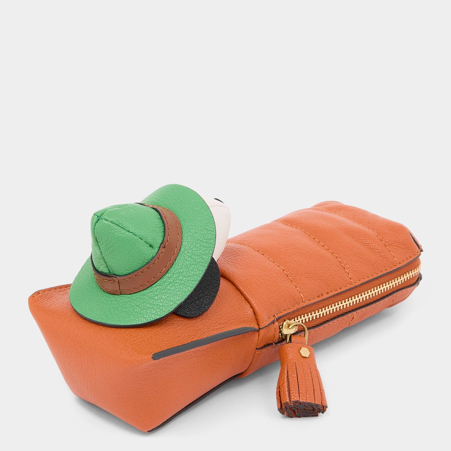 Peanuts Snoopy Pencil Case -

          
            Capra Leather in Dark Clementine Orange -
          

          Anya Hindmarch EU
