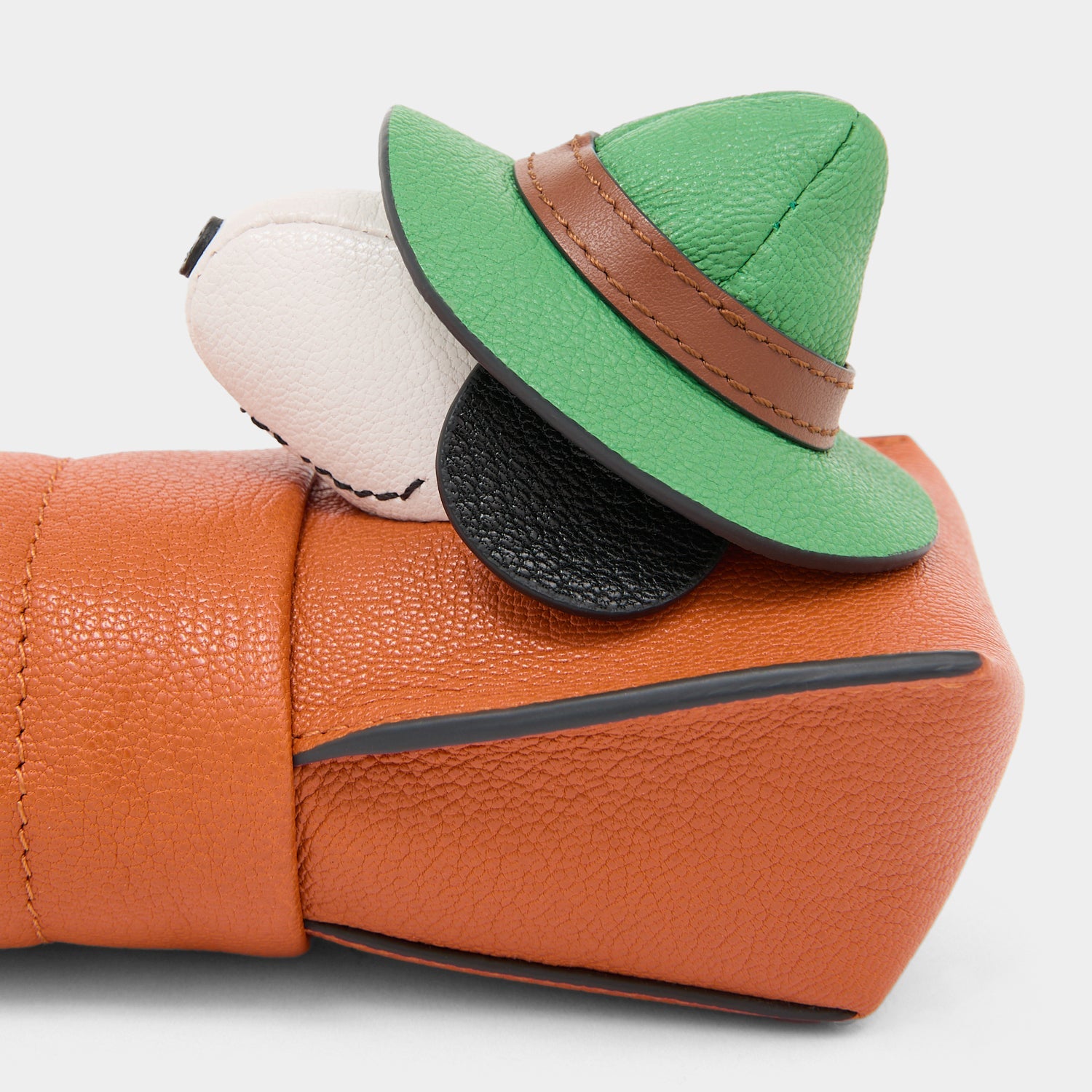 Peanuts Snoopy Pencil Case -

          
            Capra Leather in Dark Clementine Orange -
          

          Anya Hindmarch EU
