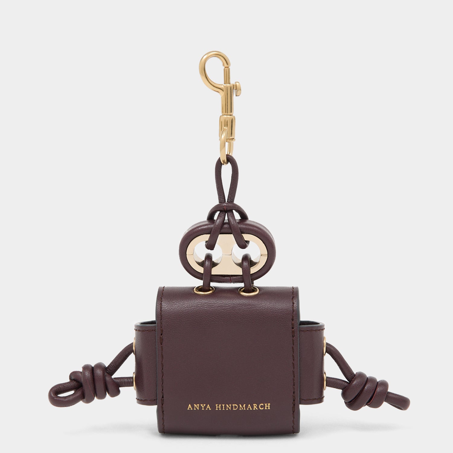 Character Earphone Case Charm -

          
            Smooth Leather in Grape Purple -
          

          Anya Hindmarch EU
