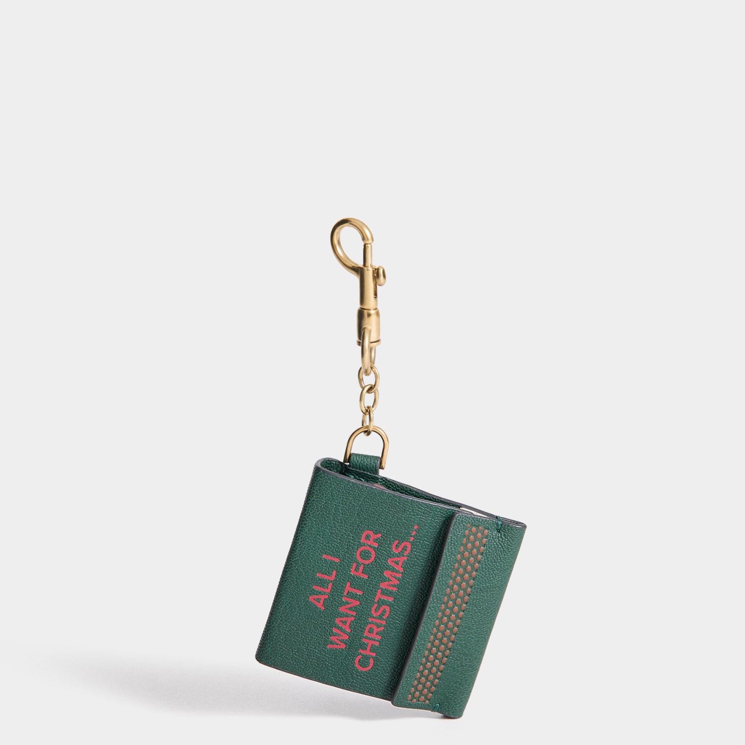 Christmas Charm -

          
            Capra Leather in Dark Green -
          

          Anya Hindmarch EU
