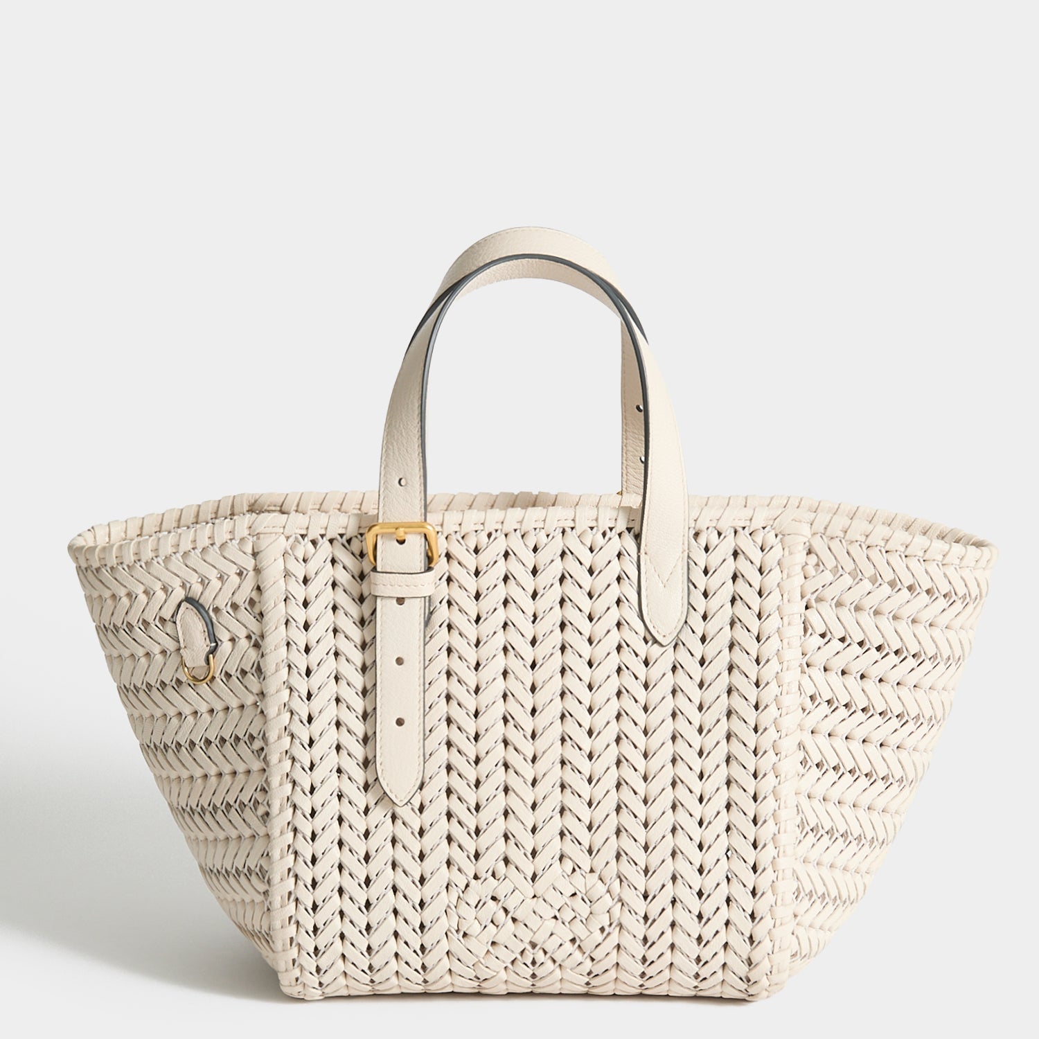 Neeson Small Square Tote -

          
            Capra Leather in Chalk -
          

          Anya Hindmarch EU

