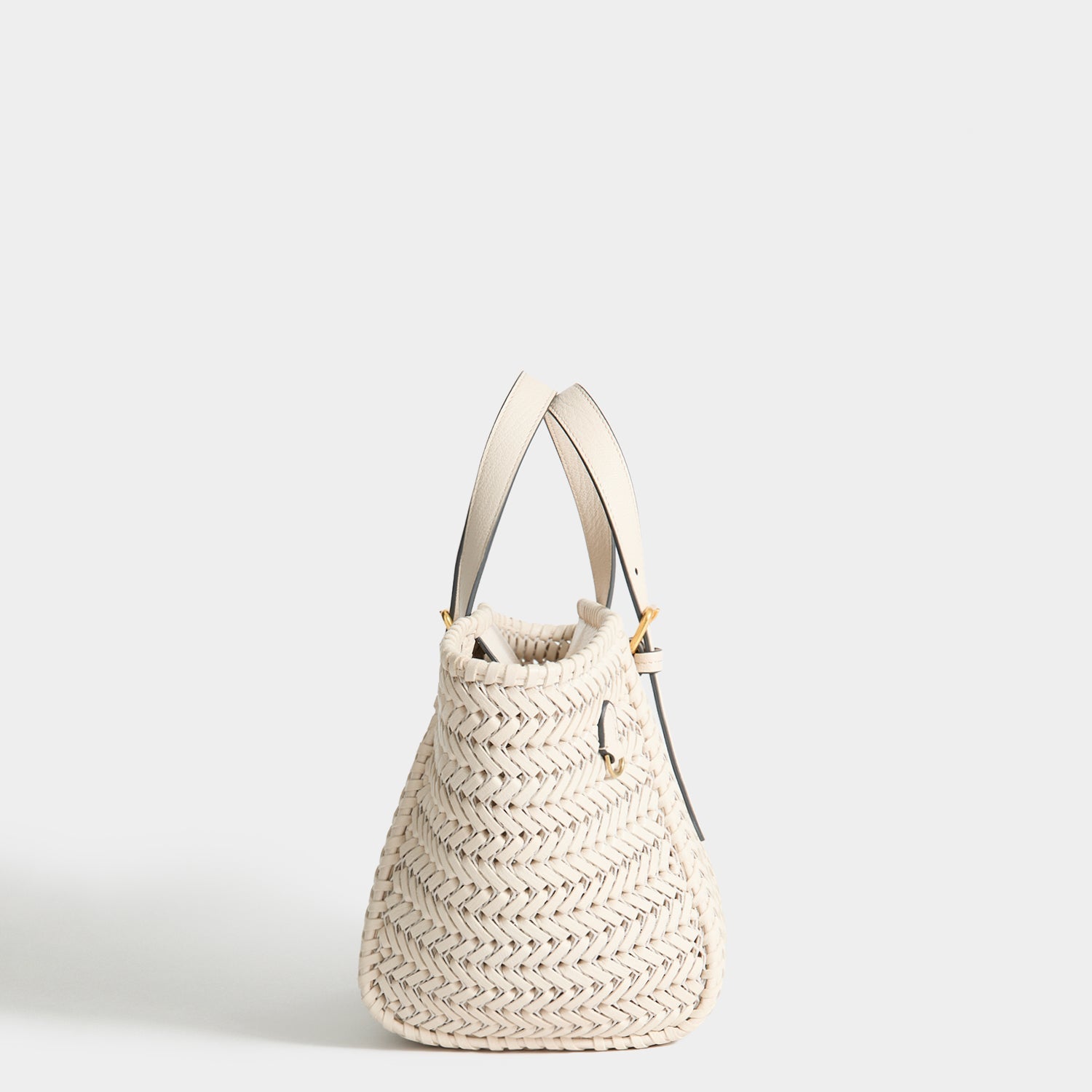 Neeson Small Square Tote -

          
            Capra Leather in Chalk -
          

          Anya Hindmarch EU
