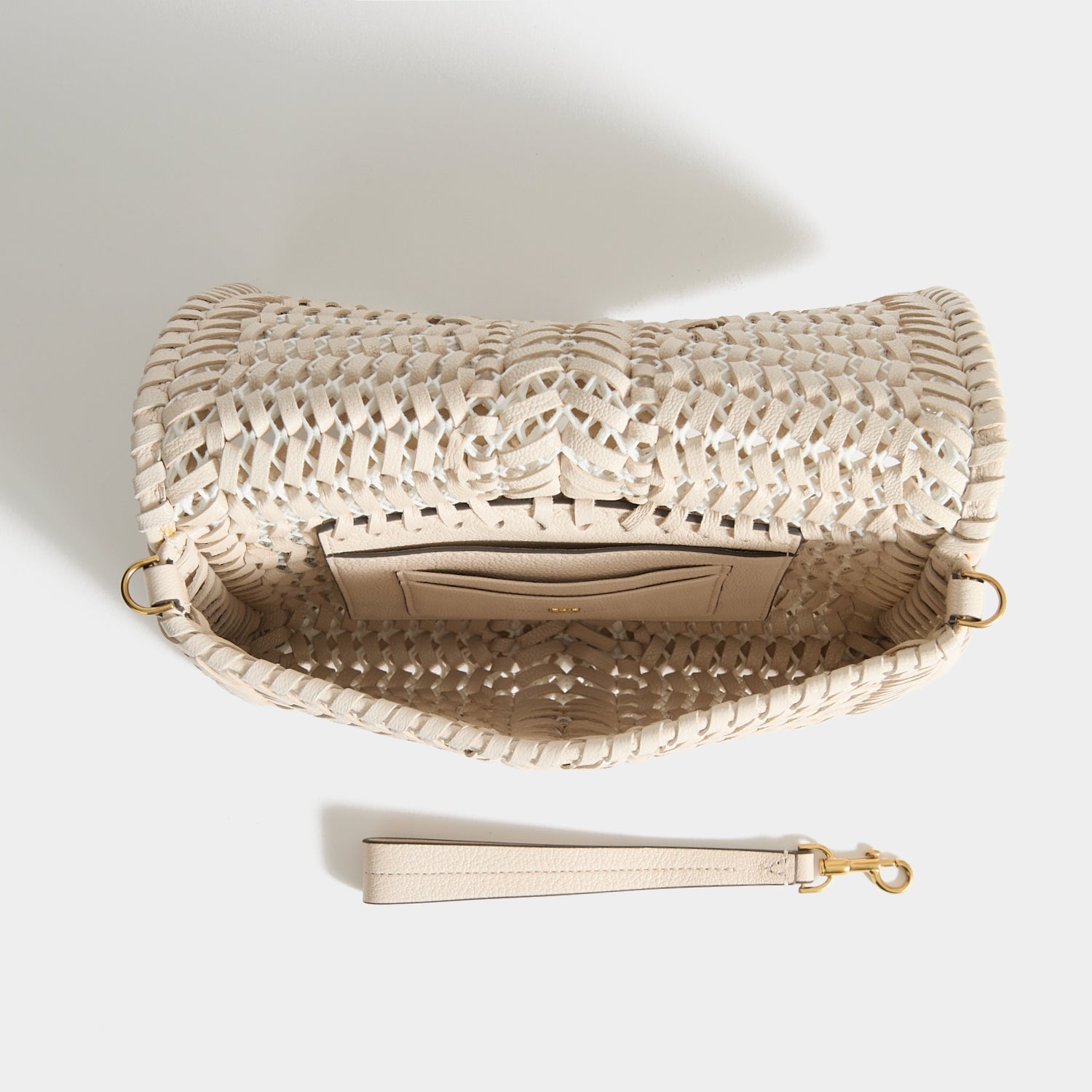 Neeson Cross-body -

          
            Capra Leather in Chalk -
          

          Anya Hindmarch EU
