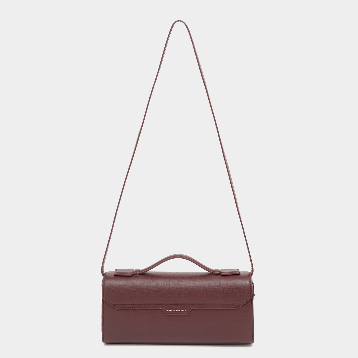 Mortimer Clutch -

          
            Crosshatch Leather in Barolo Red  -
          

          Anya Hindmarch EU
