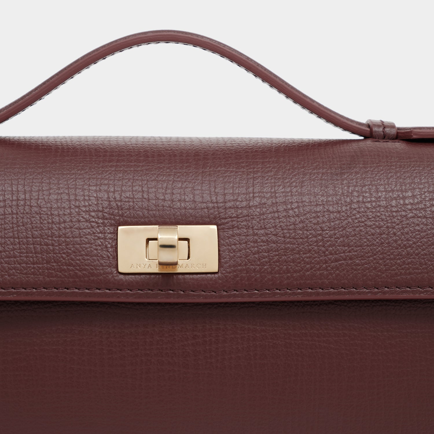 Mortimer Clutch -

          
            Crosshatch Leather in Barolo Red  -
          

          Anya Hindmarch EU
