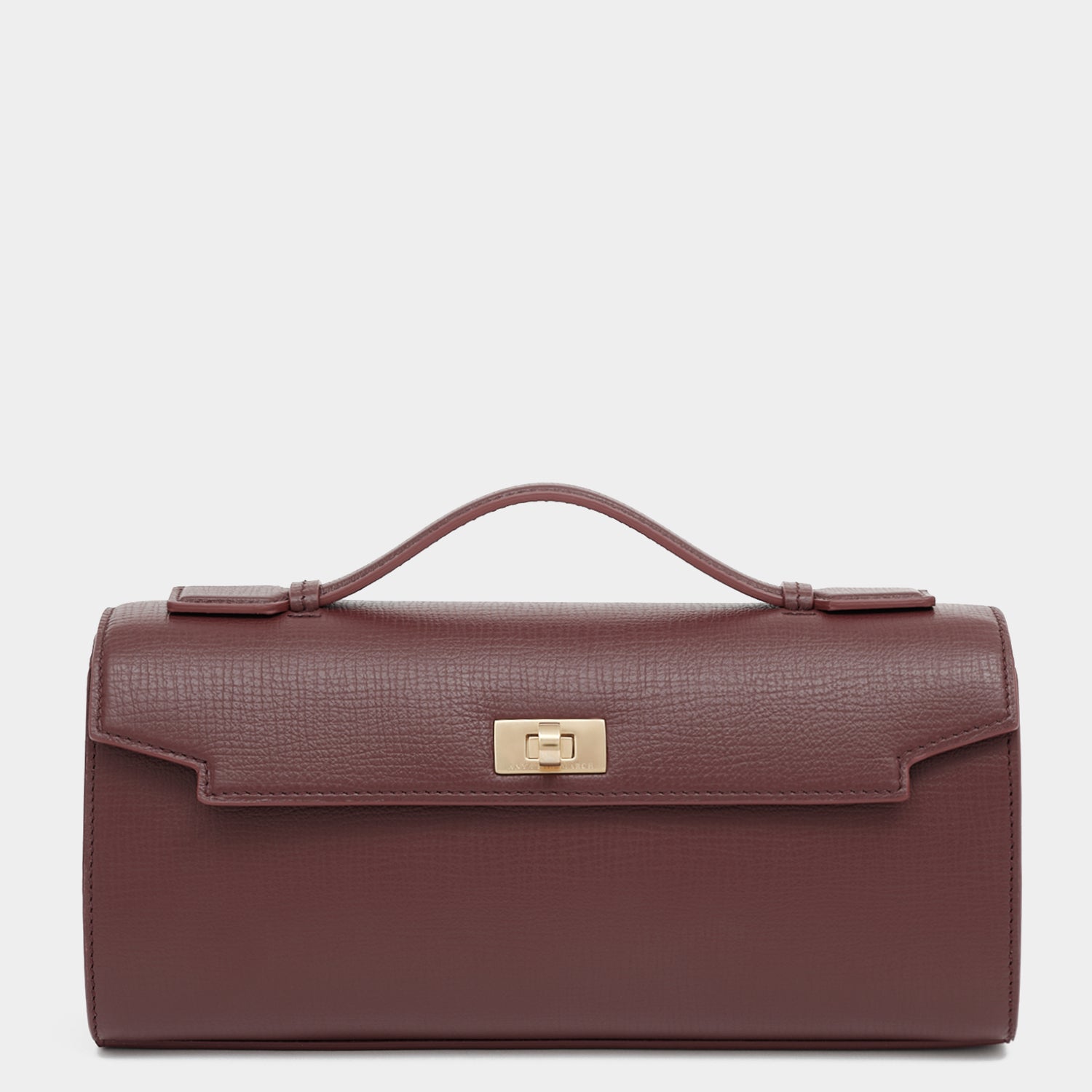 Mortimer Clutch -

          
            Crosshatch Leather in Barolo Red  -
          

          Anya Hindmarch EU
