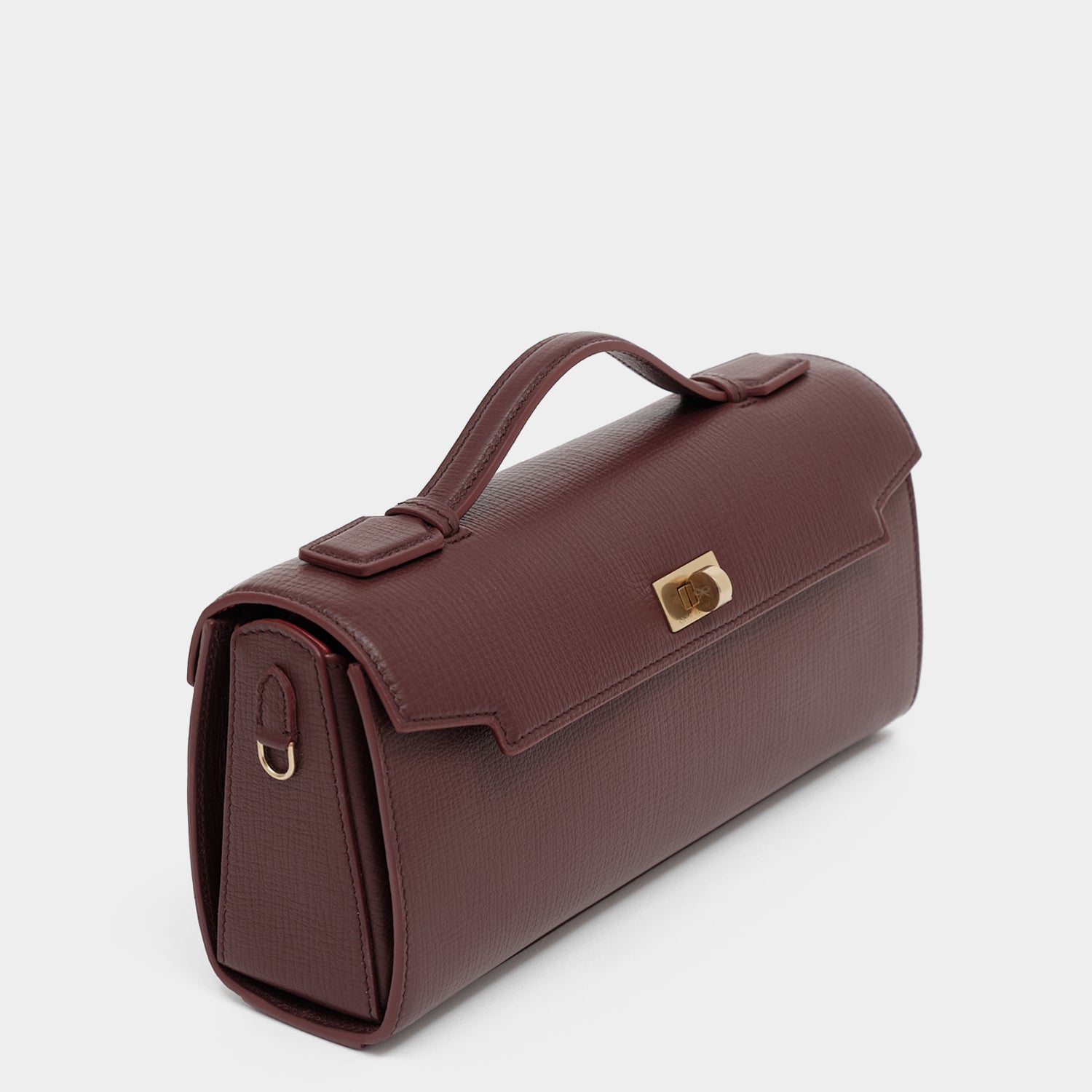 Mortimer Clutch -

          
            Crosshatch Leather in Barolo Red  -
          

          Anya Hindmarch EU
