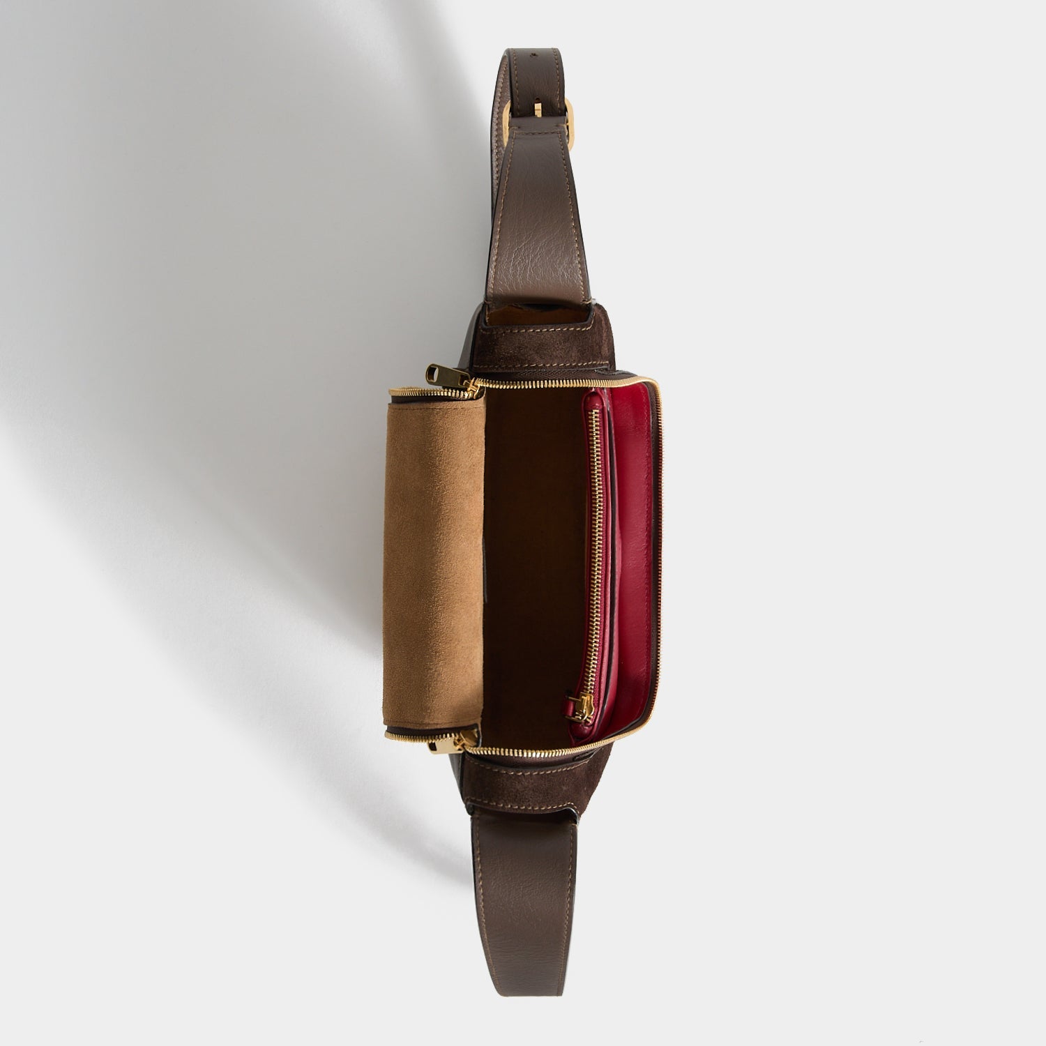 Vere Cross-body -

          
            Suede/Calf Leather in Truffle -
          

          Anya Hindmarch EU
