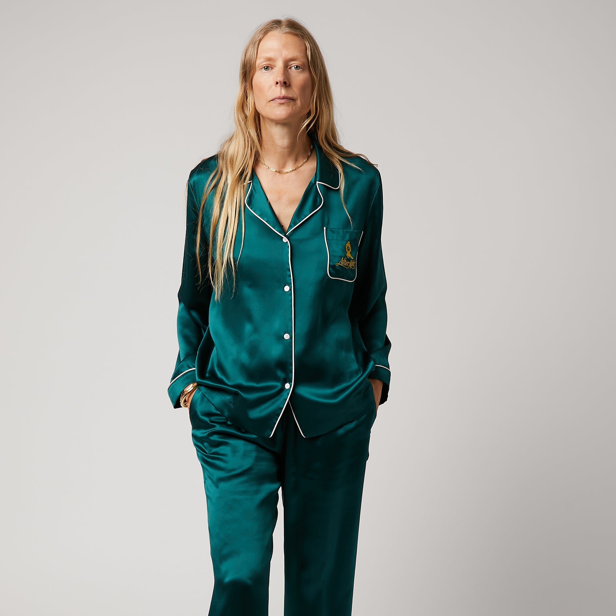 Anya Brands After Eight Pyjamas -

                  
                    Silk in Dark Holly -
                  

                  Anya Hindmarch EU
