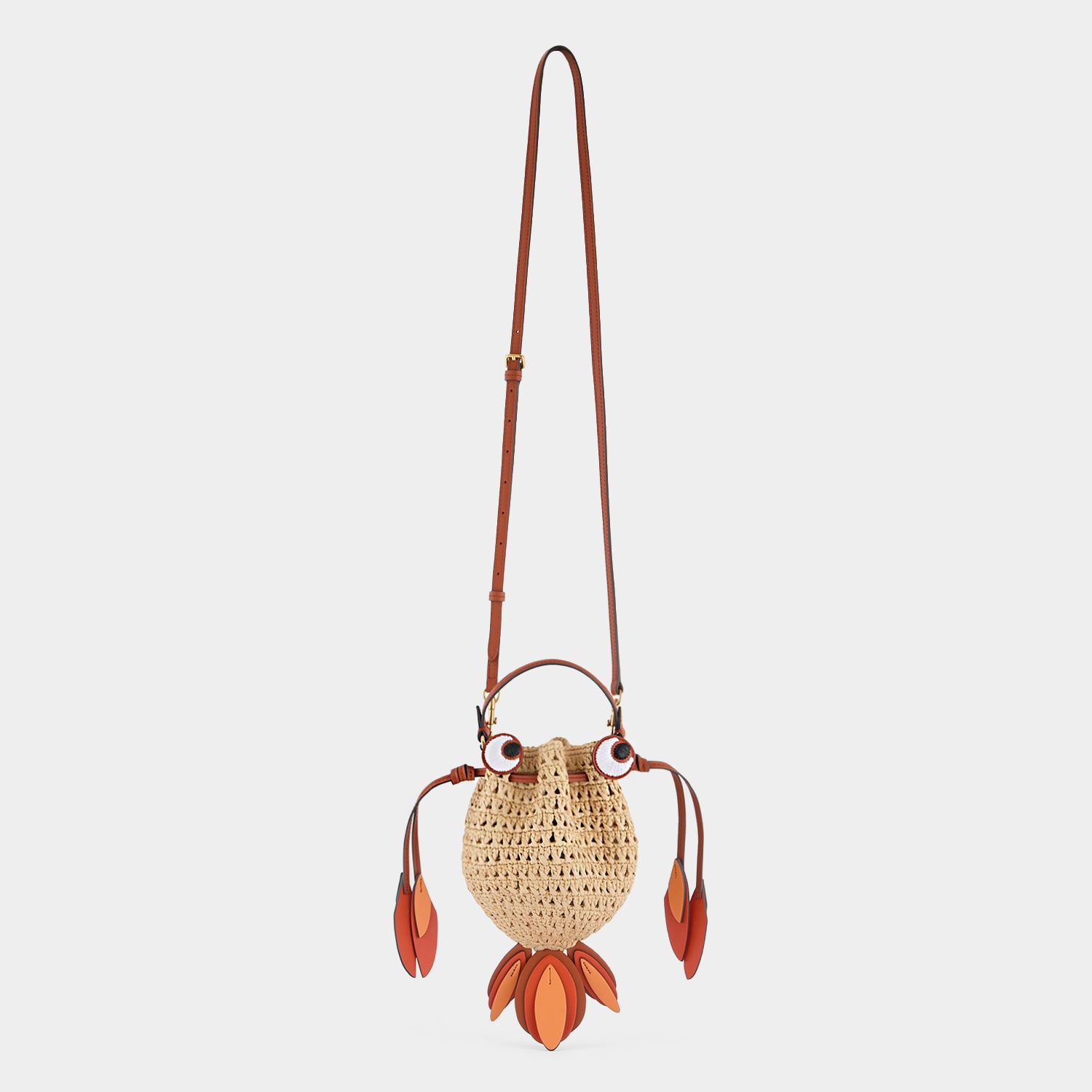 Raffia Goldfish Mini Cross-body -

                  
                    Natural Raffia With in Natural And Clementine Eco Leather -
                  

                  Anya Hindmarch EU
