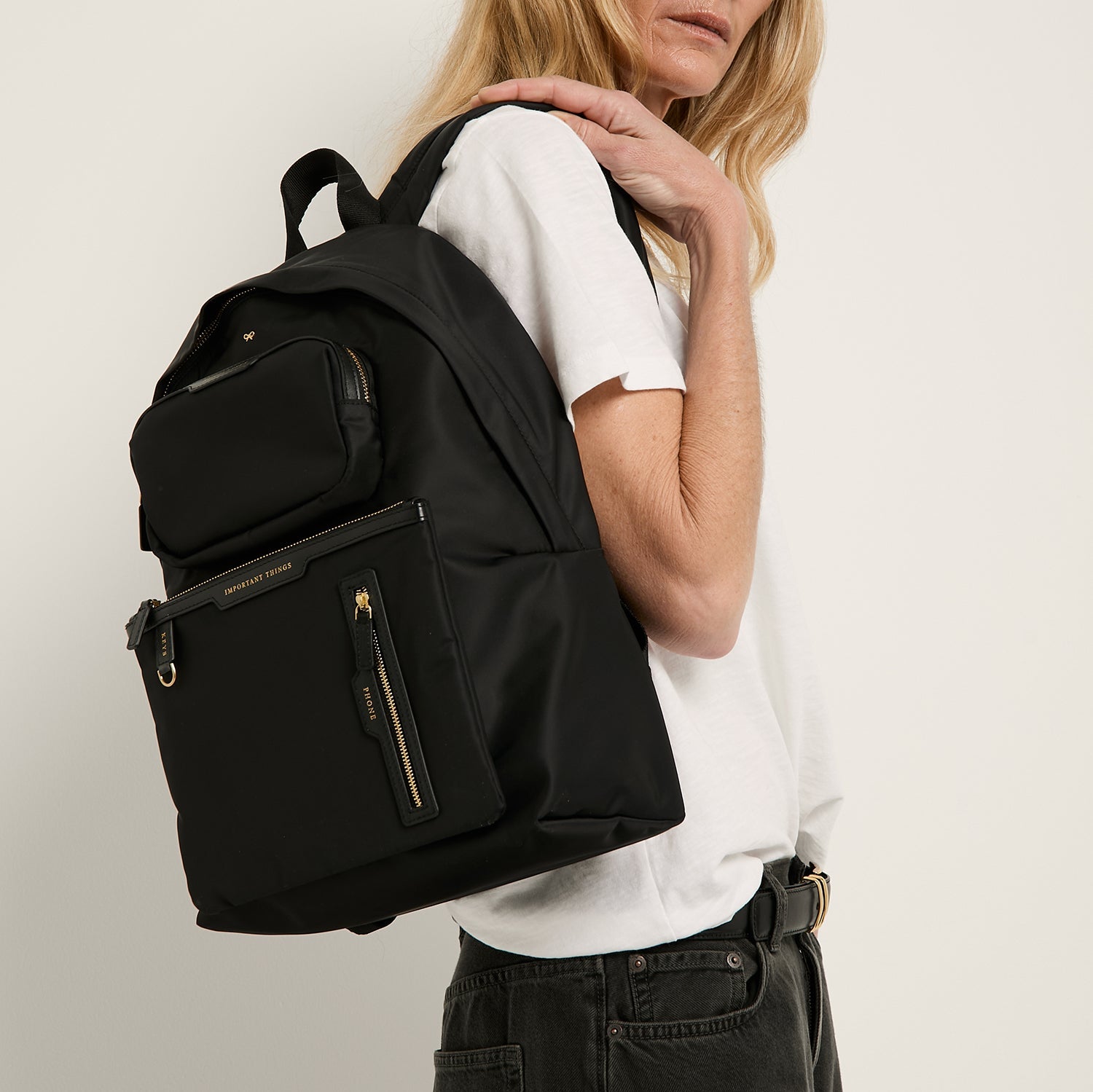 Multi Pocket Backpack -

          
            Regenerated ECONYL® in Black -
          

          Anya Hindmarch EU
