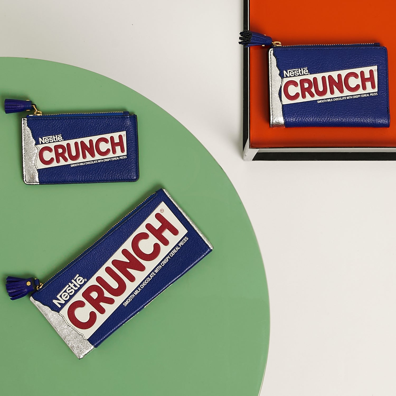 Anya Brands Crunch Zip Card Case -

                  
                    Capra Leather in Metallic Dark Blue -
                  

                  Anya Hindmarch EU
