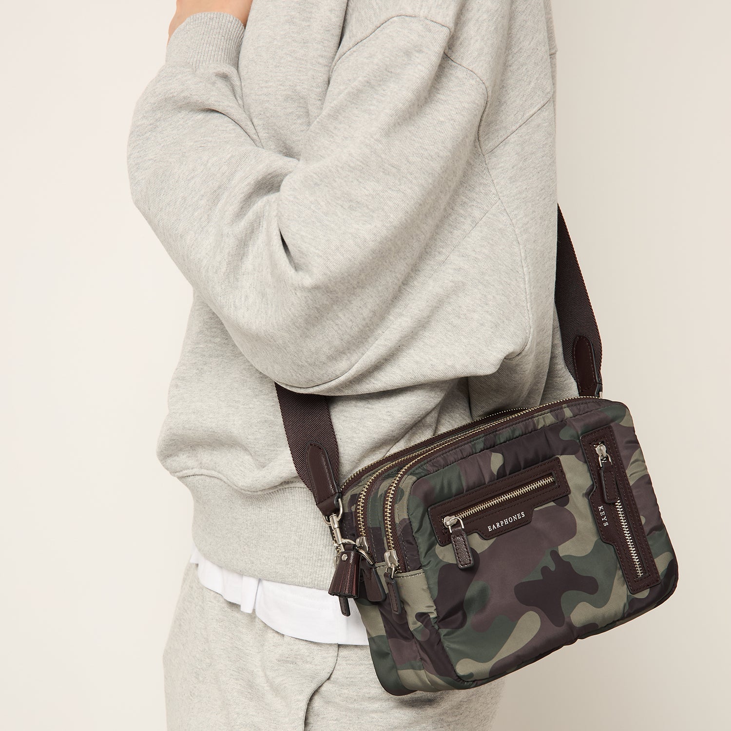 Camouflage Triple Zip Cross-body -

          
            Nylon in Camouflage -
          

          Anya Hindmarch EU
