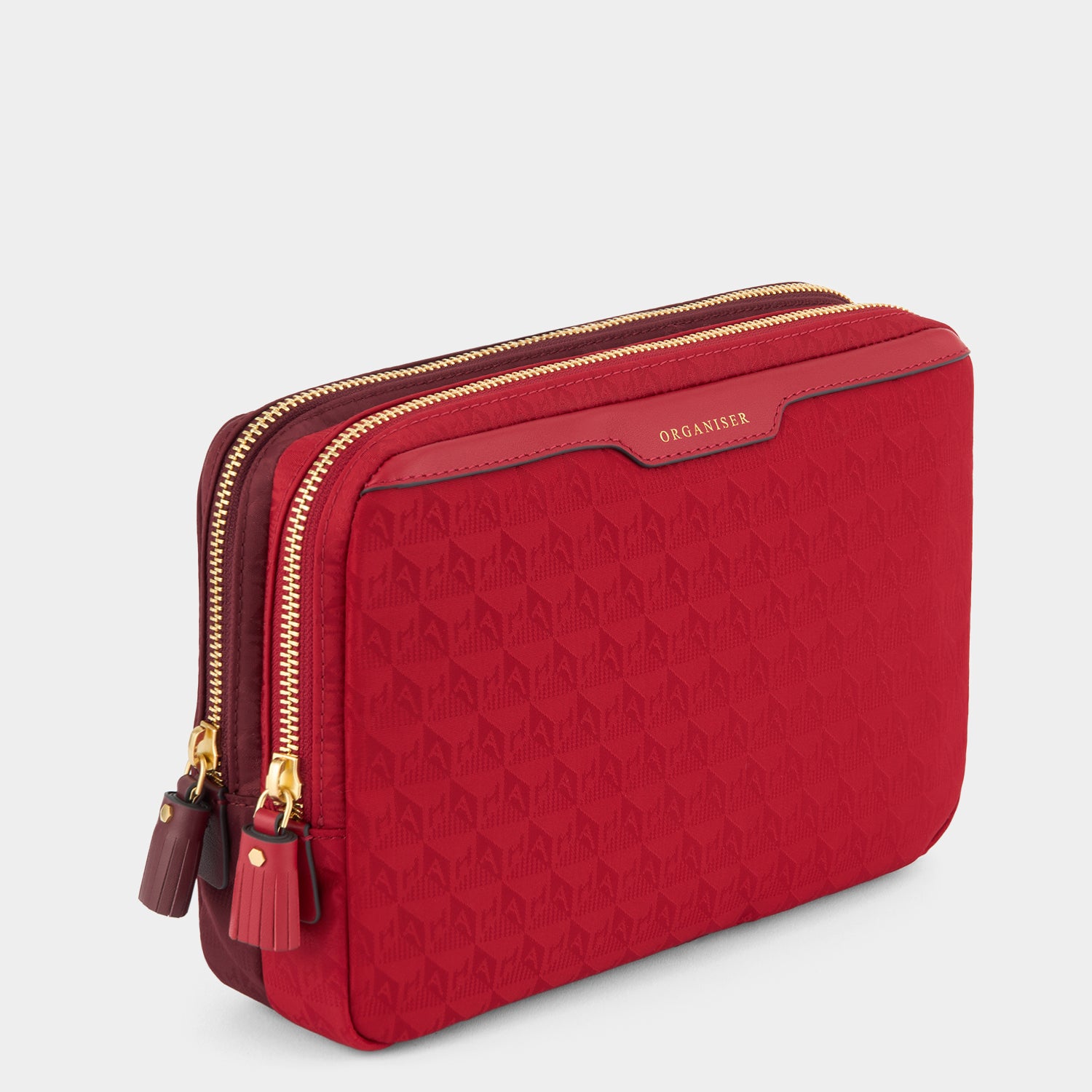 A5 Organiser Duo Pouch -

          
            Jacquard Nylon in Red/Medium Red -
          

          Anya Hindmarch EU
