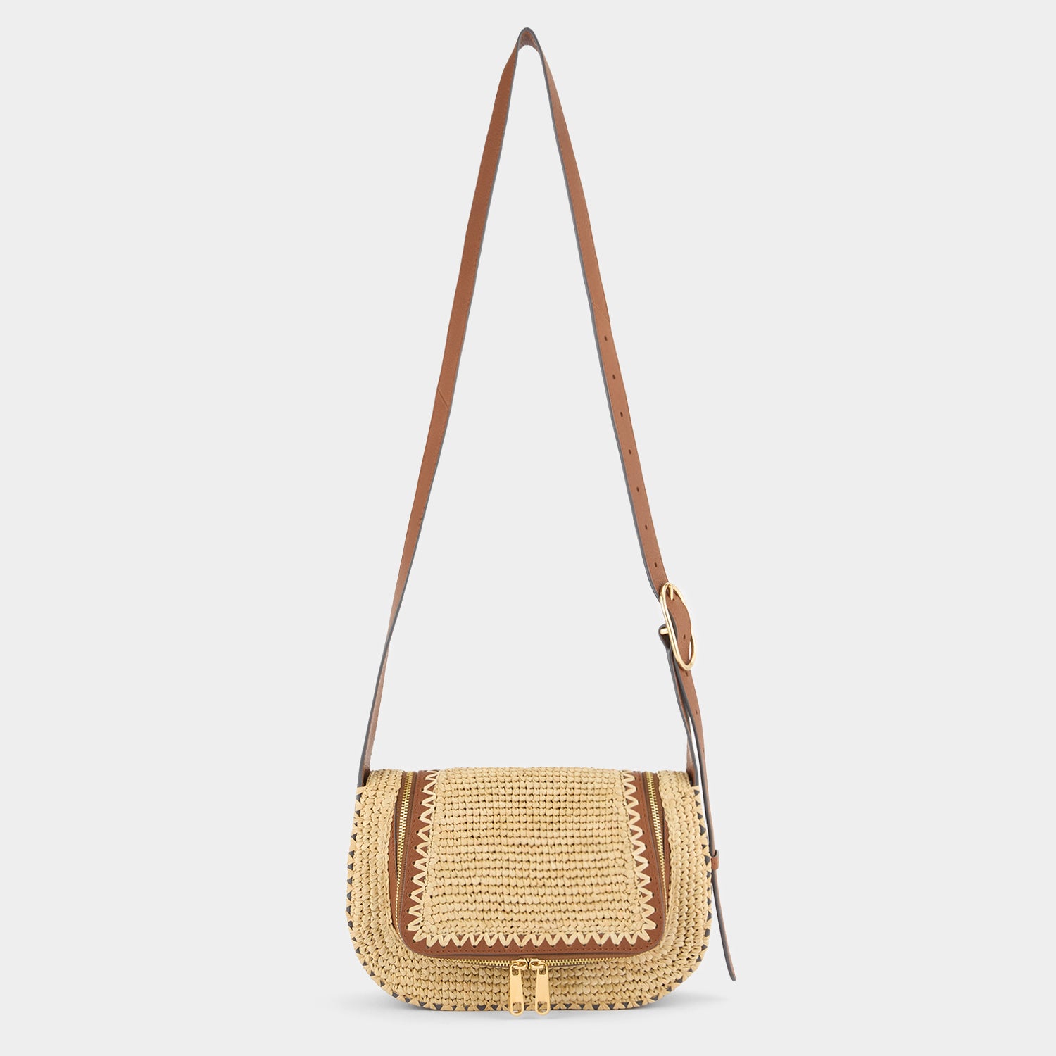 Vere Raffia Small Cross-body -

          
            Raffia in Natural -
          

          Anya Hindmarch EU
