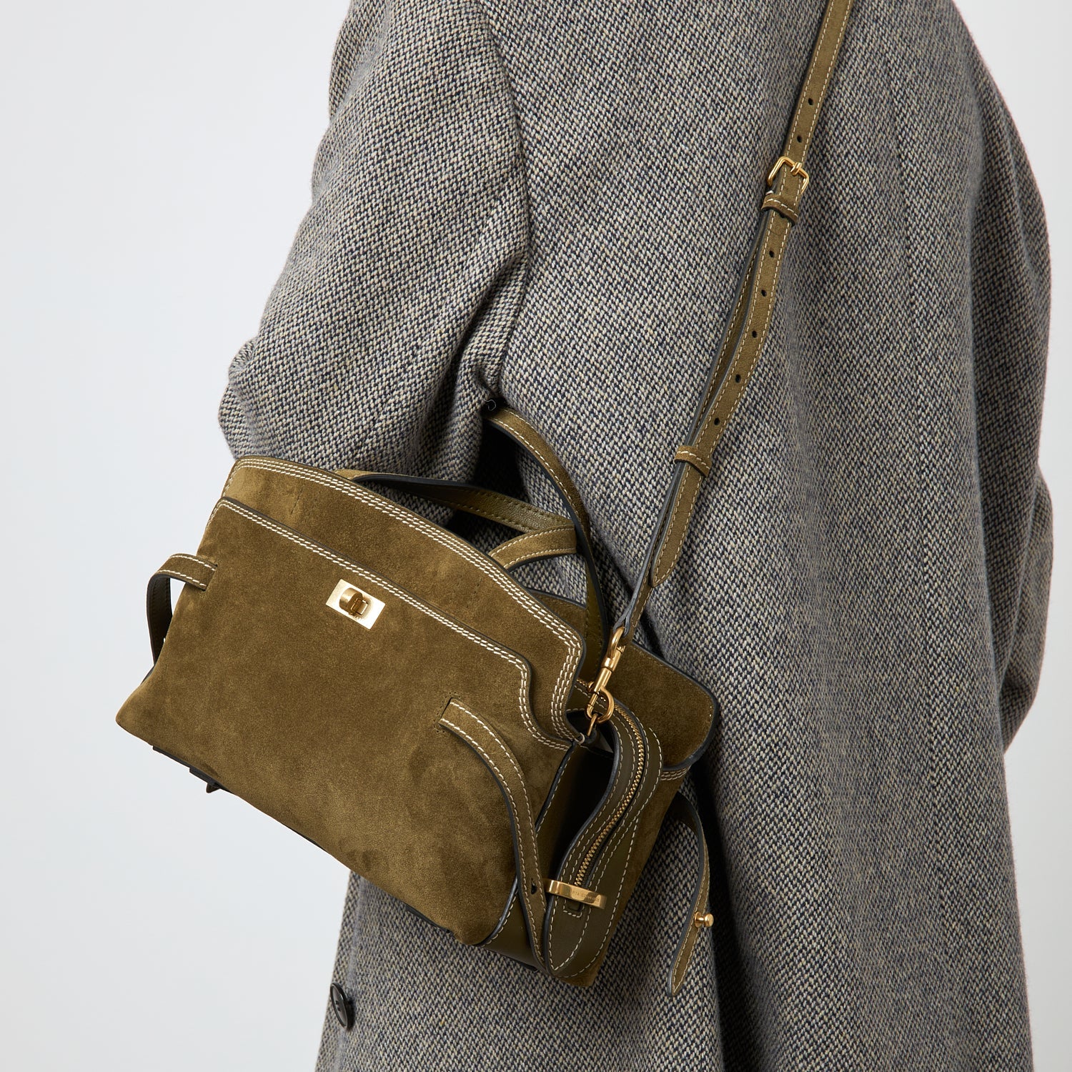 Wilson Stitch Cross-body -

          
            Suede in Bonsai Green -
          

          Anya Hindmarch EU
