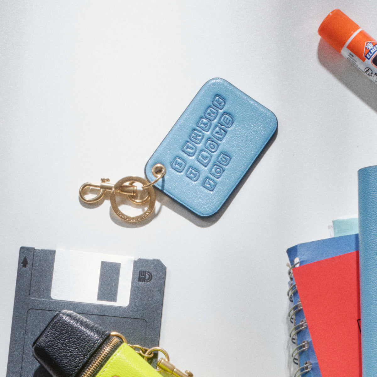 Scribble Charm -

          
            Calf Leather in School Blue -
          

          Anya Hindmarch EU
