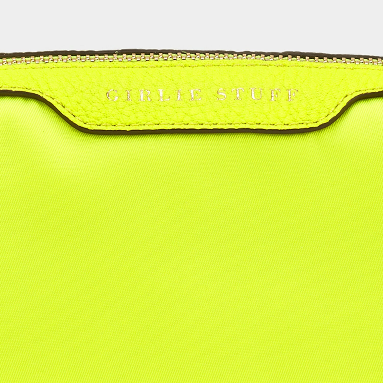 Girlie Stuff Pouch -

          
            Nylon in Neon Yellow -
          

          Anya Hindmarch EU
