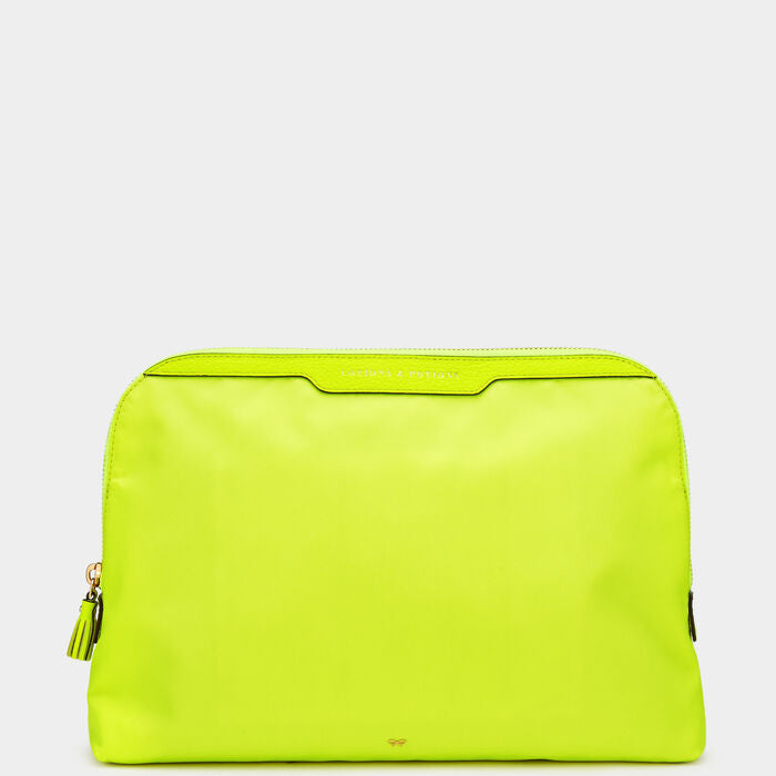 Lotions and Potions Pouch -

          
            Nylon in Neon Yellow -
          

          Anya Hindmarch EU
