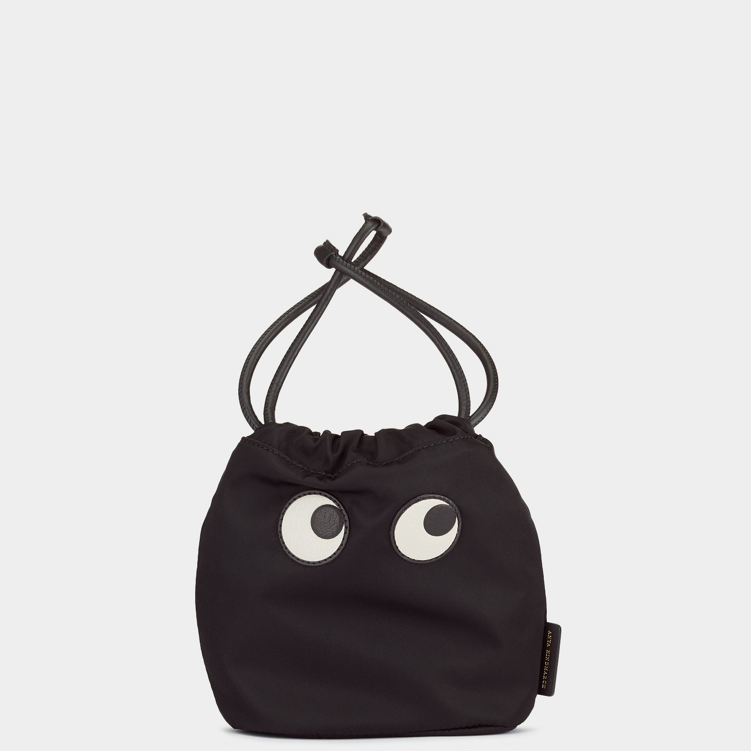 Eyes Drawstring Pouch -

          
            Econyl® Regenerated Nylon in Black -
          

          Anya Hindmarch EU
