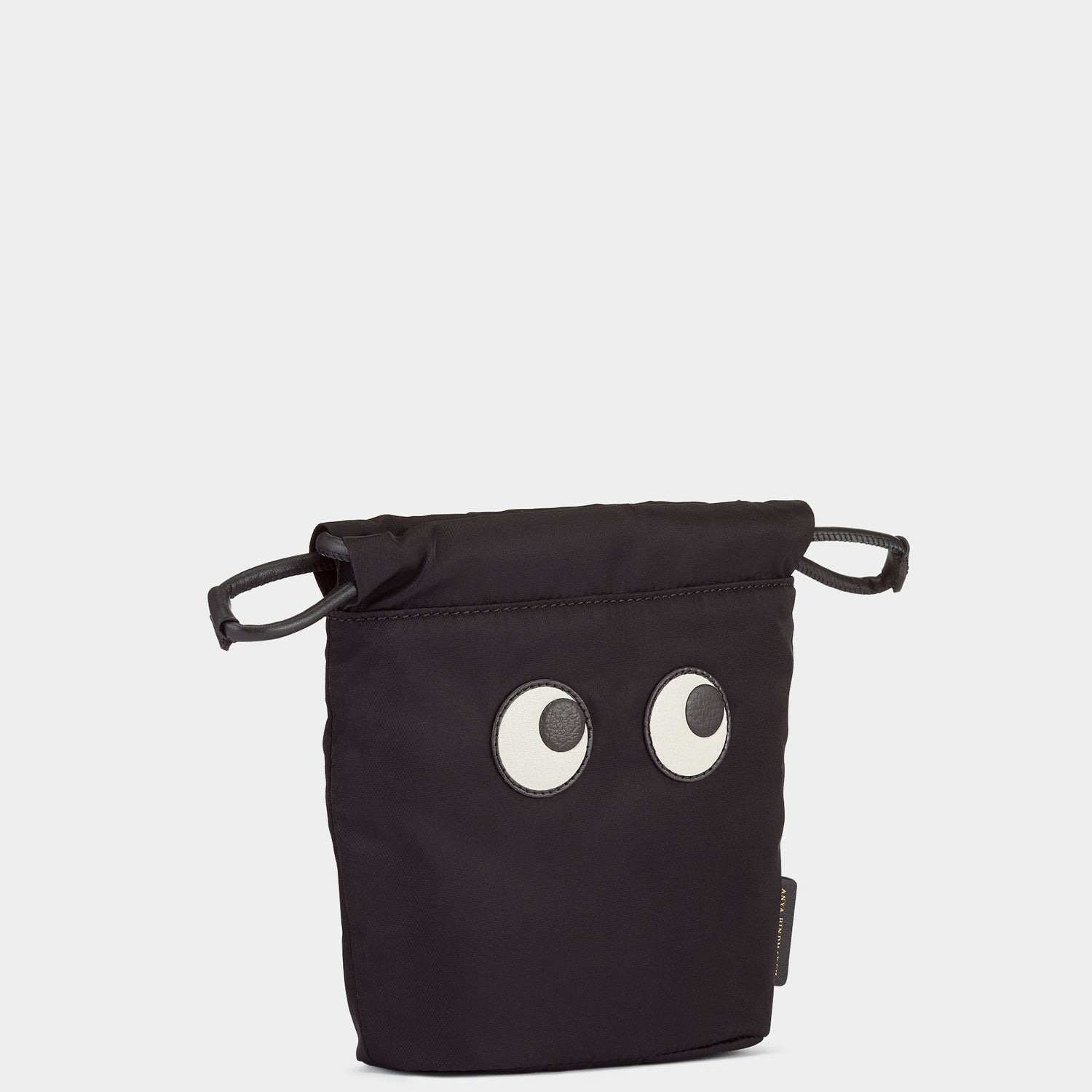 Eyes Drawstring Pouch -

          
            Econyl® Regenerated Nylon in Black -
          

          Anya Hindmarch EU
