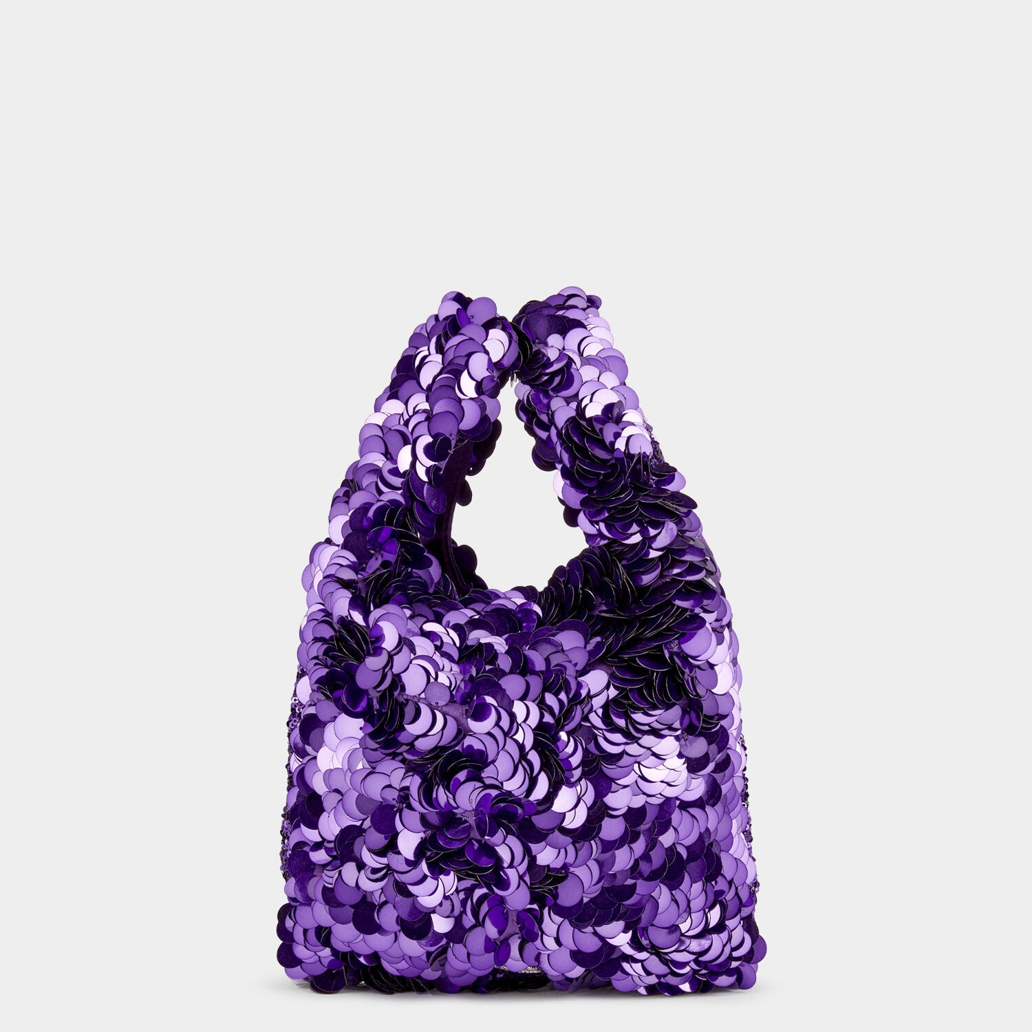 Anya Brands Dairy Milk Mini Tote -

          
            Sequins in Purple -
          

          Anya Hindmarch EU
