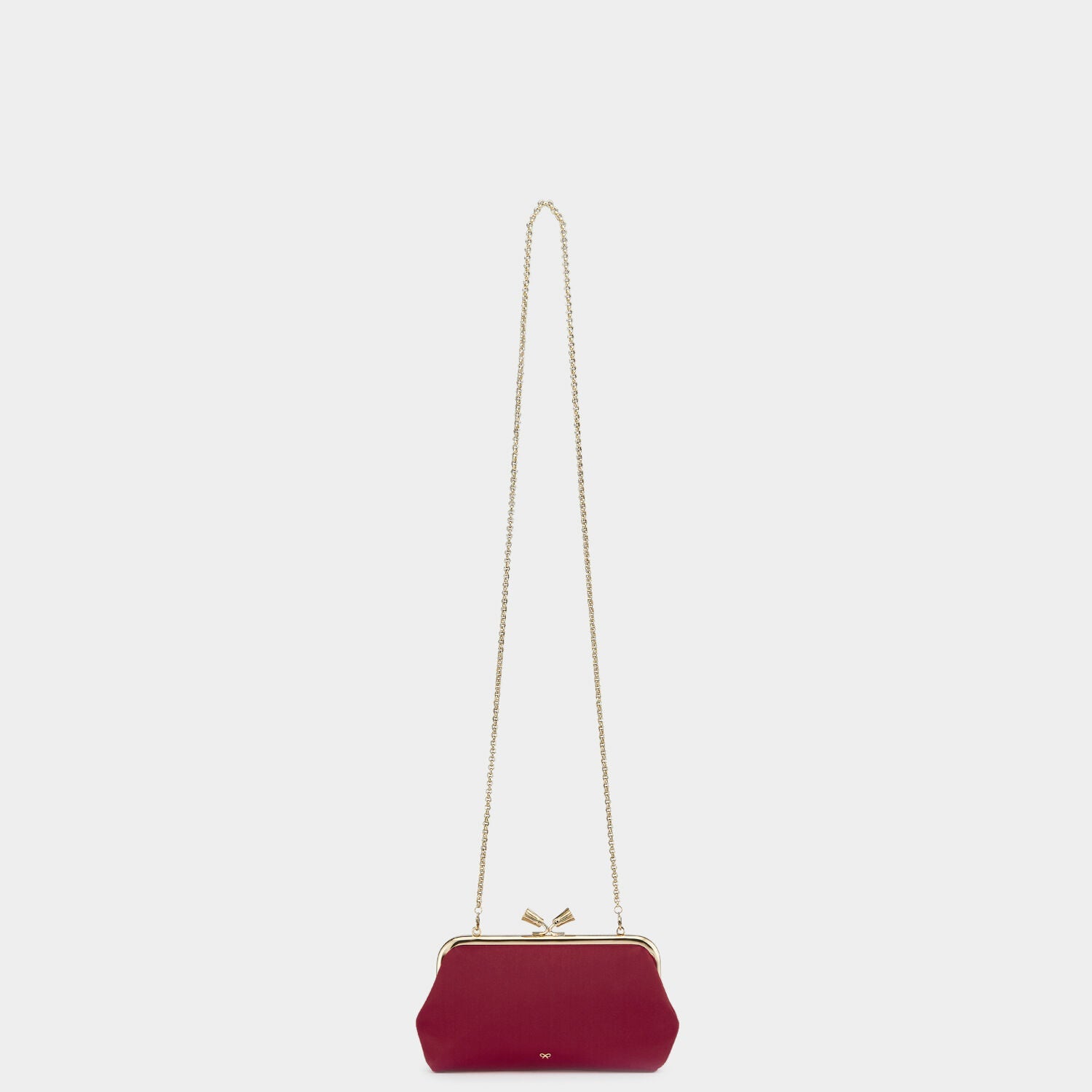 Bespoke Maud Tassel Clutch -

          
            Satin in Claret -
          

          Anya Hindmarch EU
