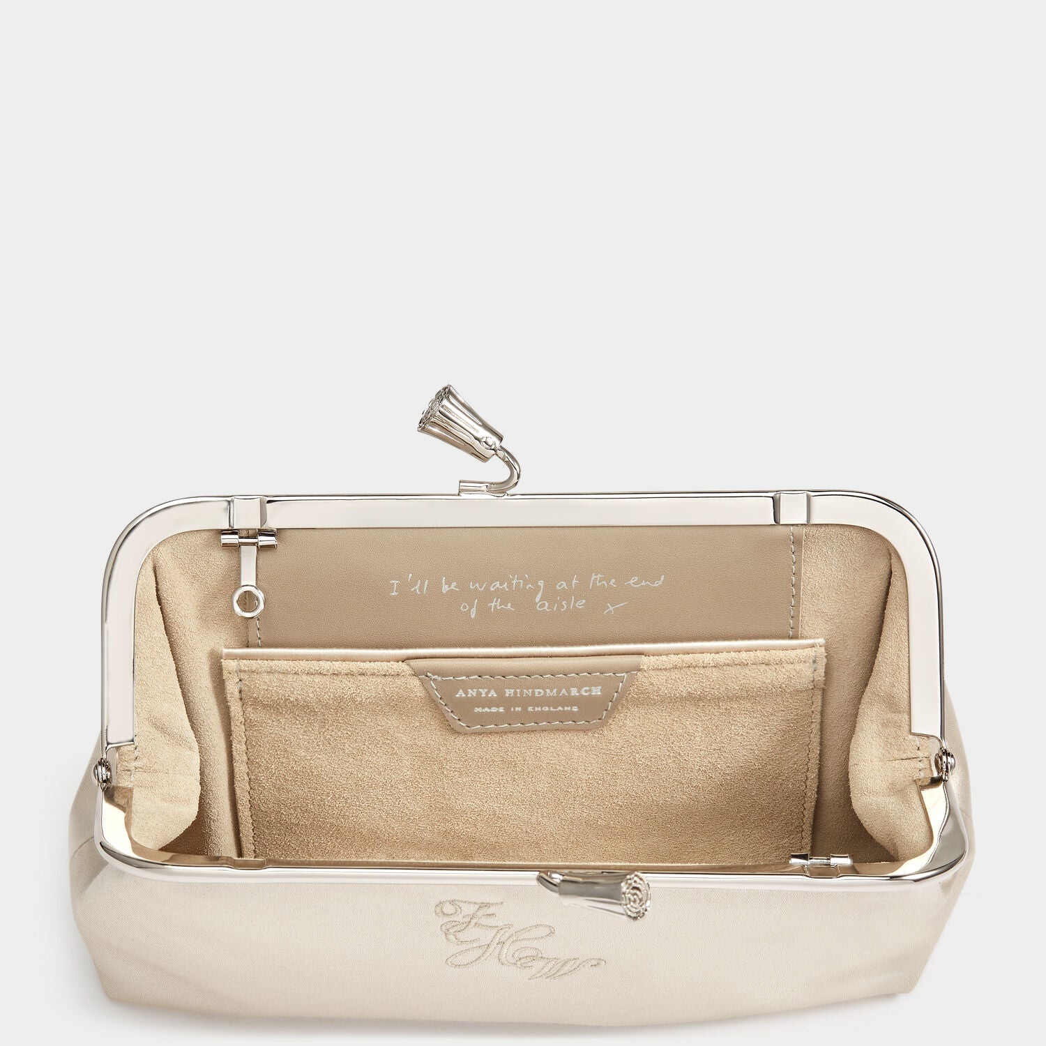 Bespoke Maud Tassel Clutch -

          
            Satin in Oyster -
          

          Anya Hindmarch EU
