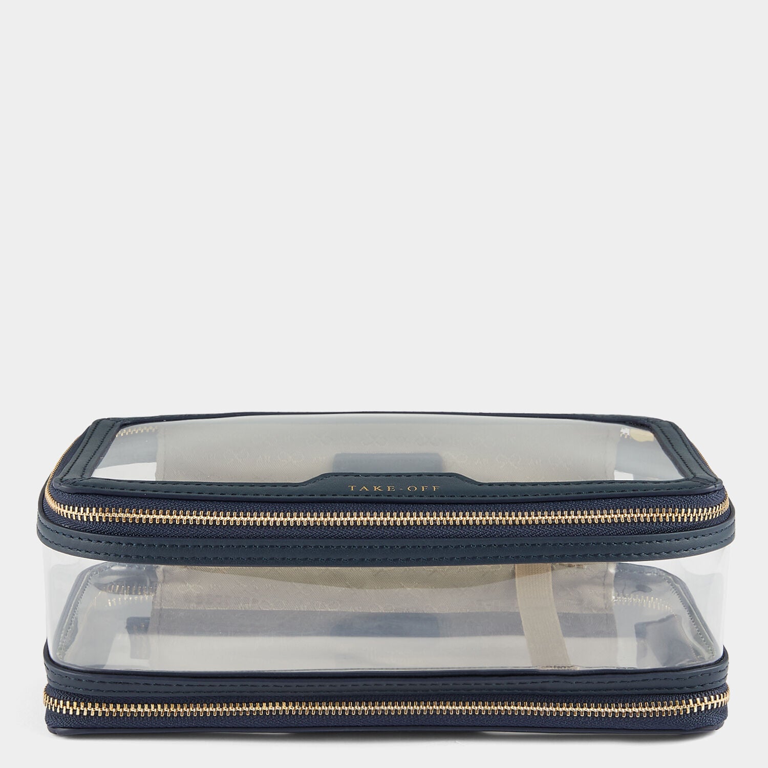 In-Flight Case -

          
            Capra in Clear/Marine -
          

          Anya Hindmarch EU
