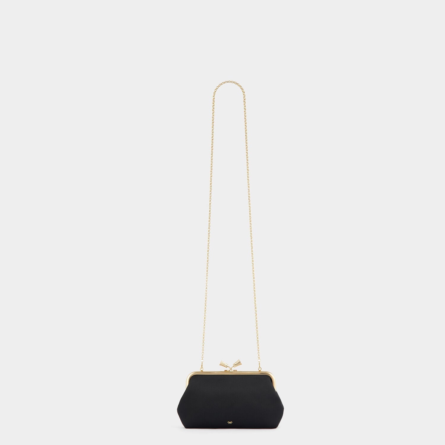 Maud Tassel Clutch -

          
            Recycled Satin in Black -
          

          Anya Hindmarch EU
