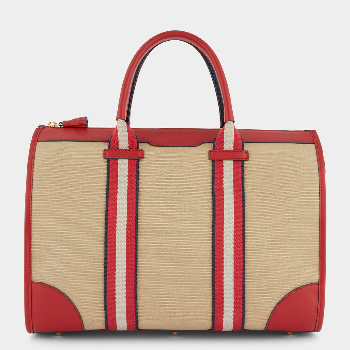 Bespoke Walton Zip Top Handbag -

          
            Canvas in Red -
          

          Anya Hindmarch EU
