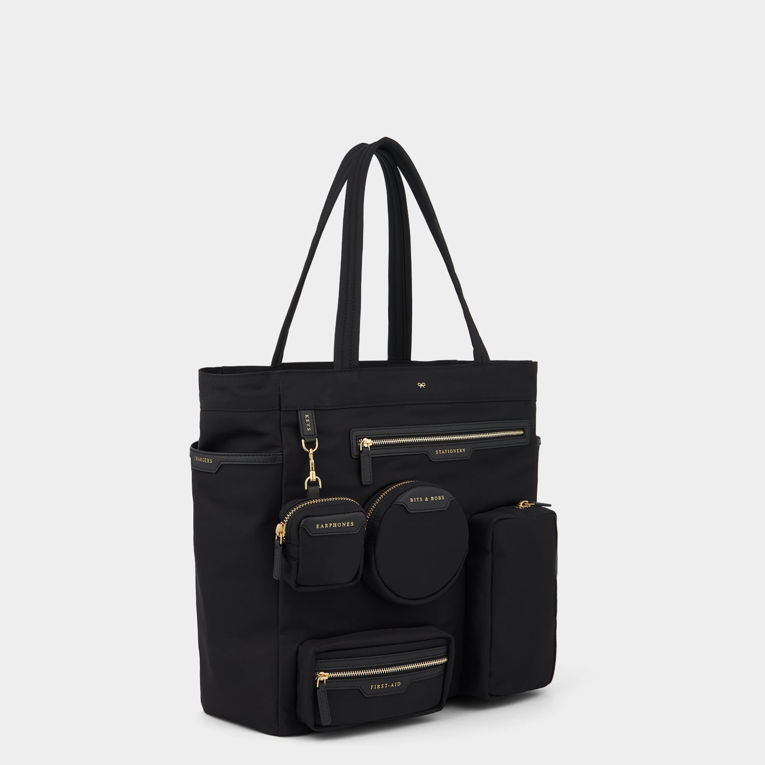 Commuter Tote -

          
            Regenerated Econyl® in Black -
          

          Anya Hindmarch EU
