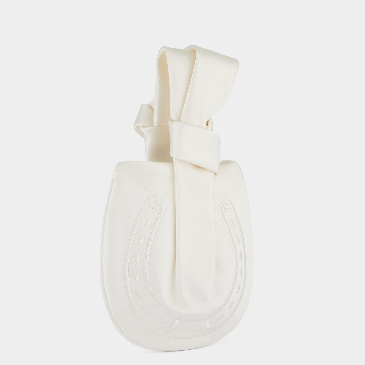 Tie the Knot Clutch -

          
            Double Satin in Ivory -
          

          Anya Hindmarch EU
