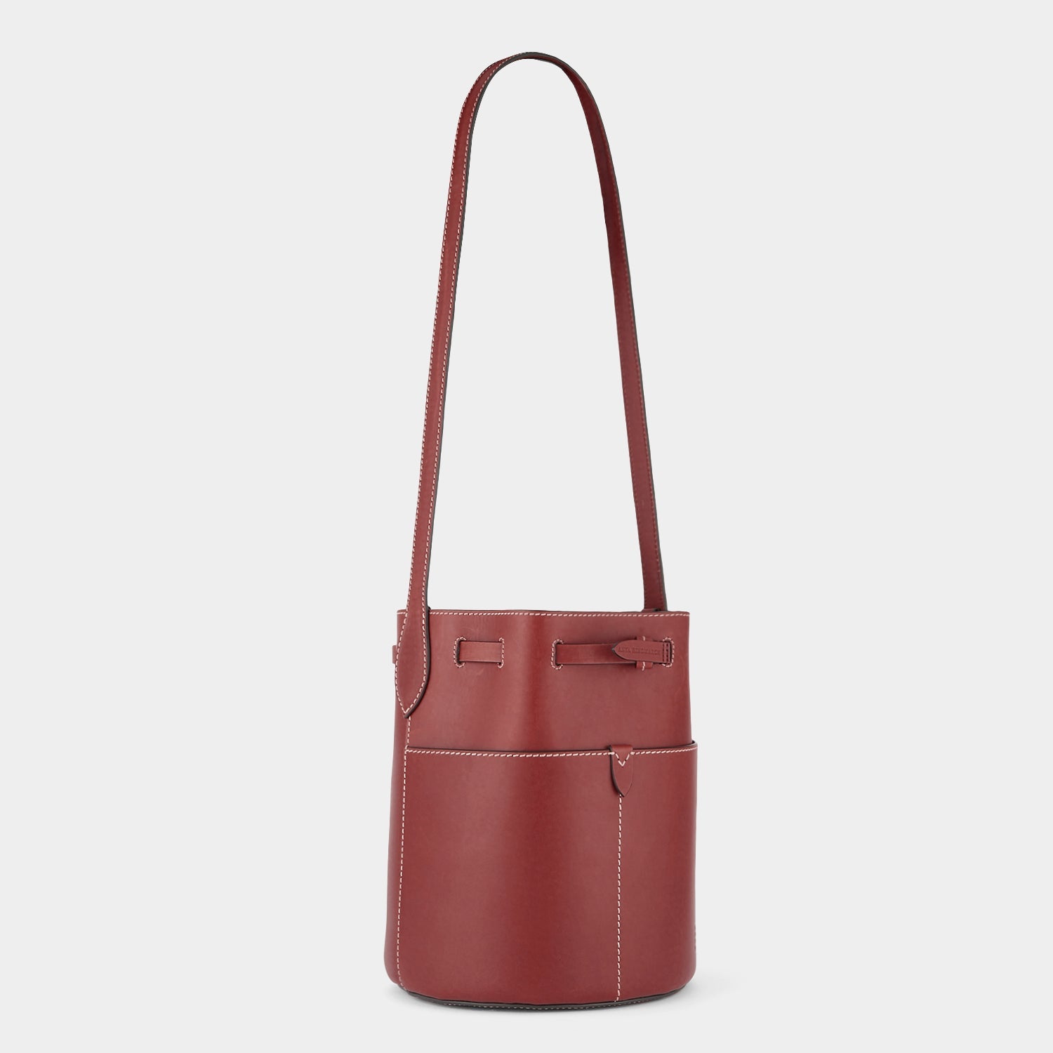 Return to Nature Small Bucket Bag -

          
            Compostable Leather in Rosewood -
          

          Anya Hindmarch EU
