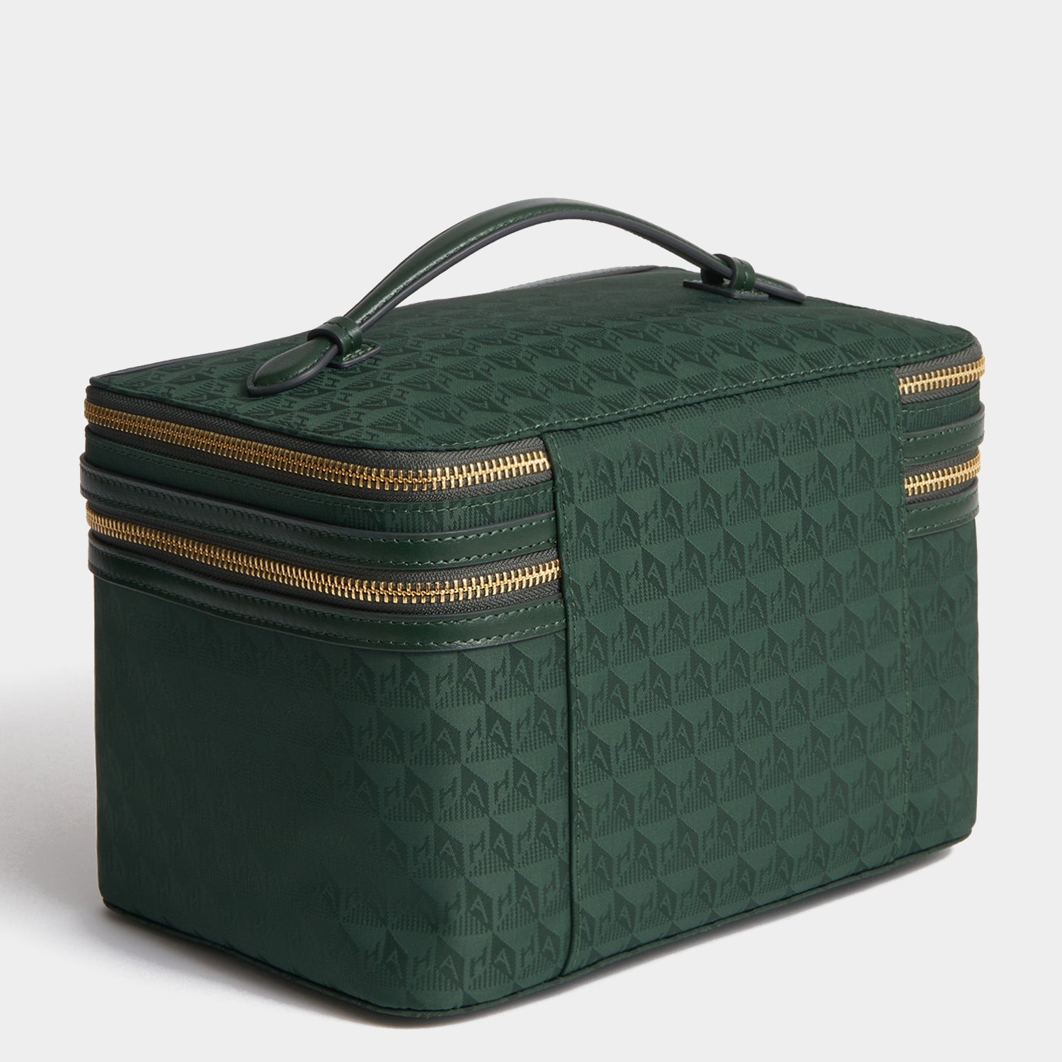 Logo Vanity Kit -

          
            Nylon Jacquard in Dark Holly -
          

          Anya Hindmarch EU
